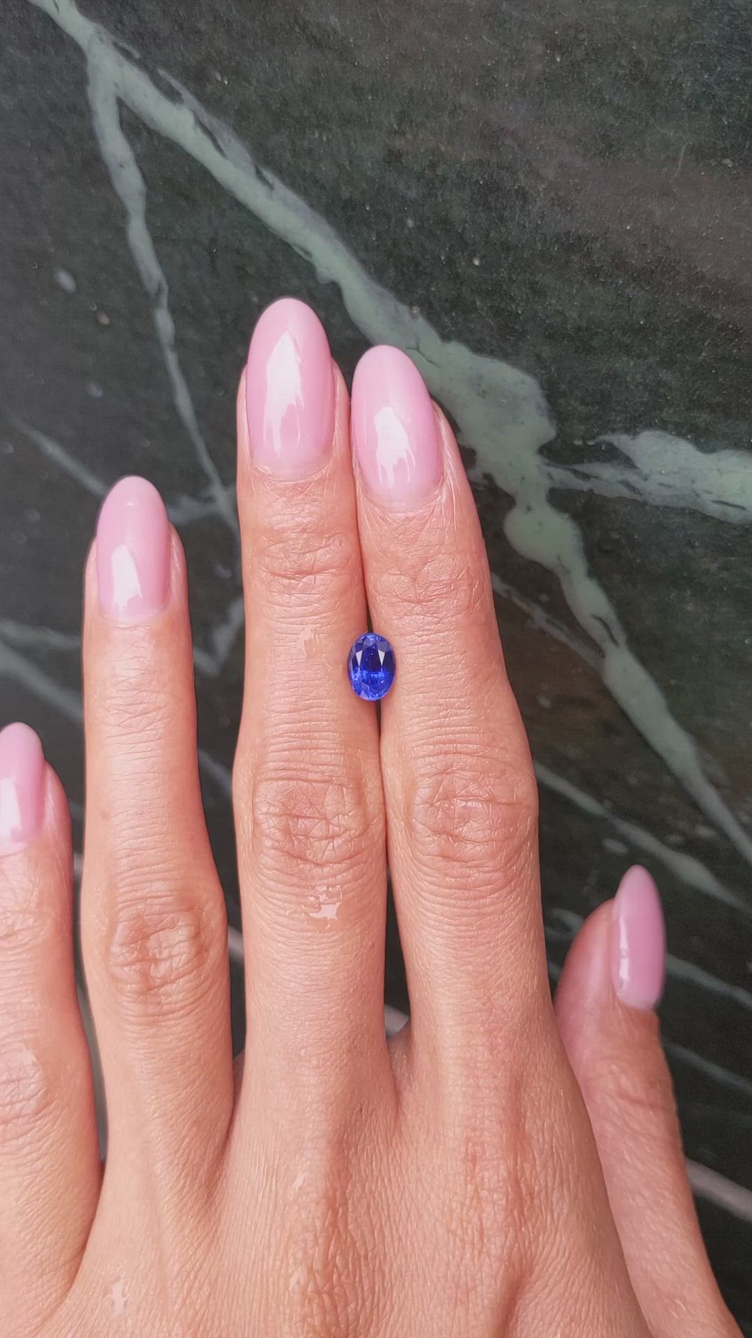 1.34 Ct. Blue Sapphire from Ceylon (Sri Lanka) Size Video