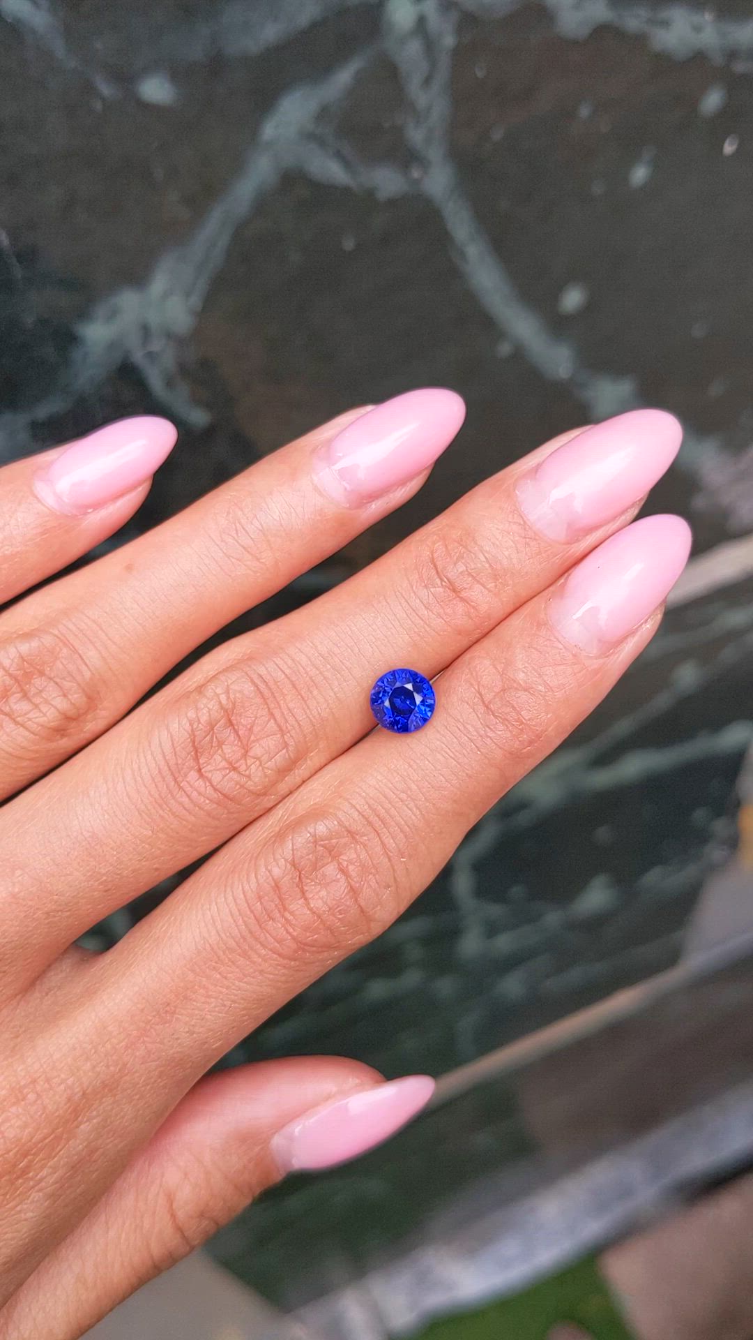1.75 Ct. Blue Sapphire from Ceylon (Sri Lanka) Size Video