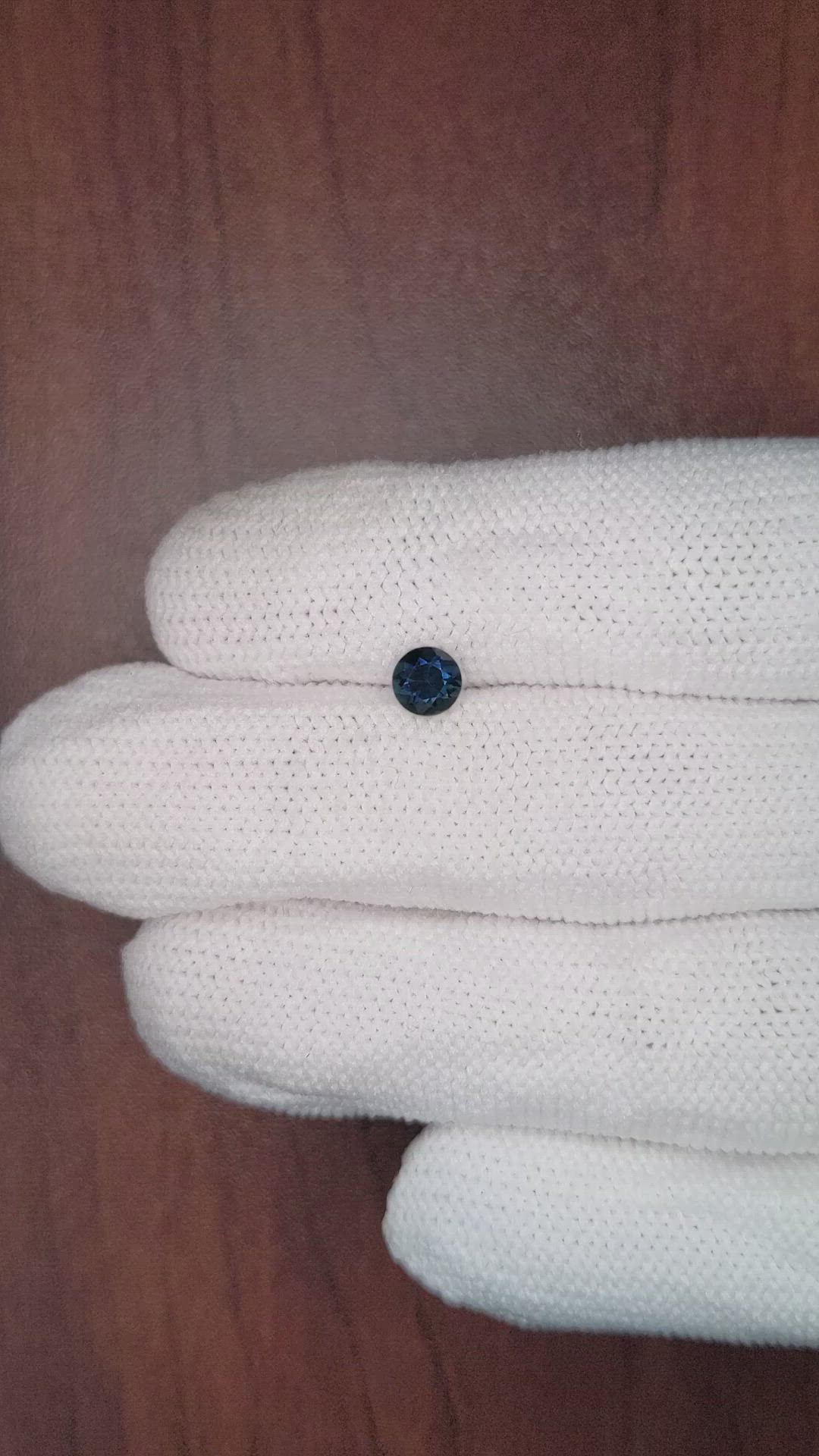 0.59 Ct. Greenish Blue Sapphire from Thailand Size Video