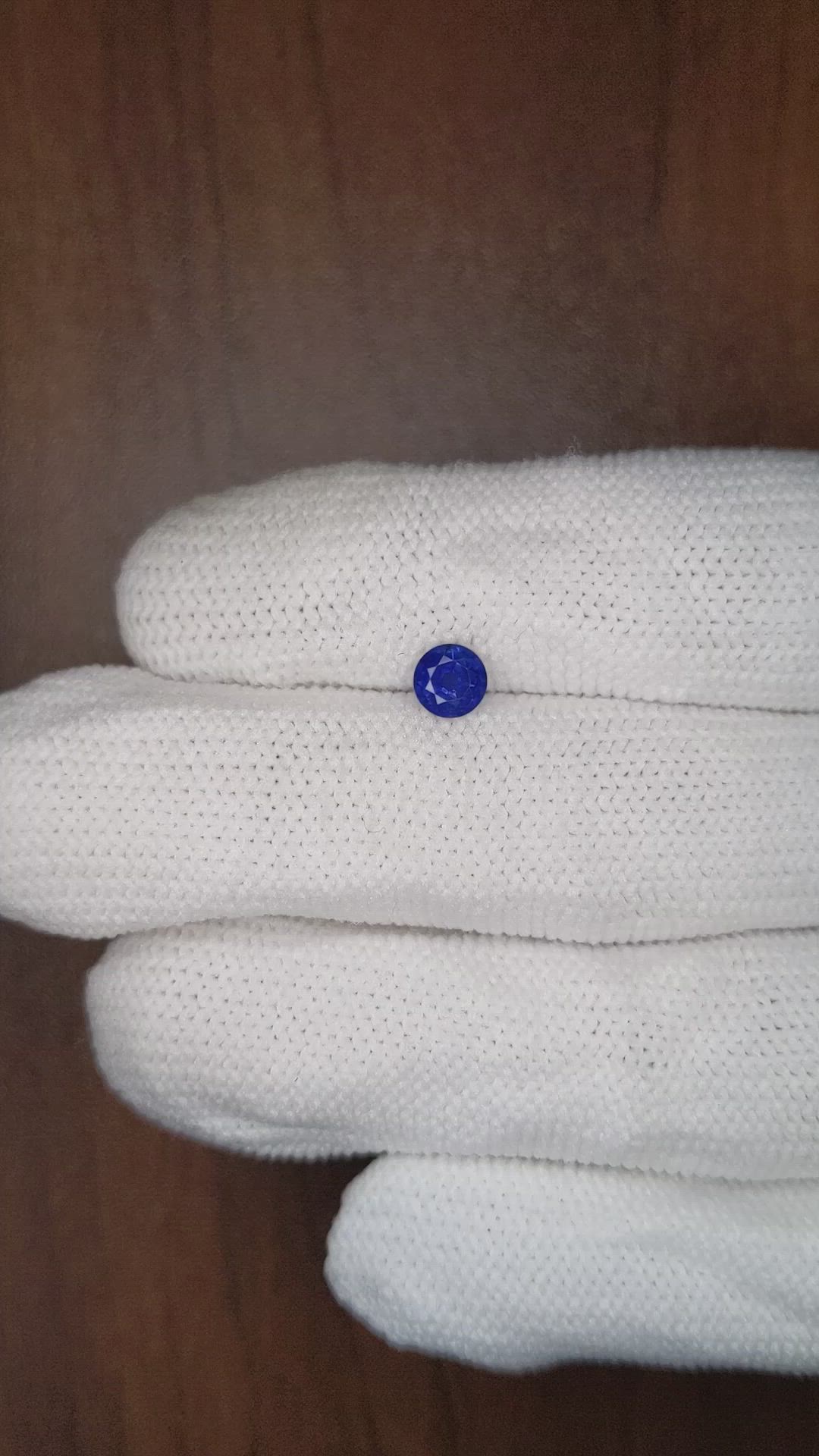 0.64 Ct. Blue Sapphire from Thailand Size Video