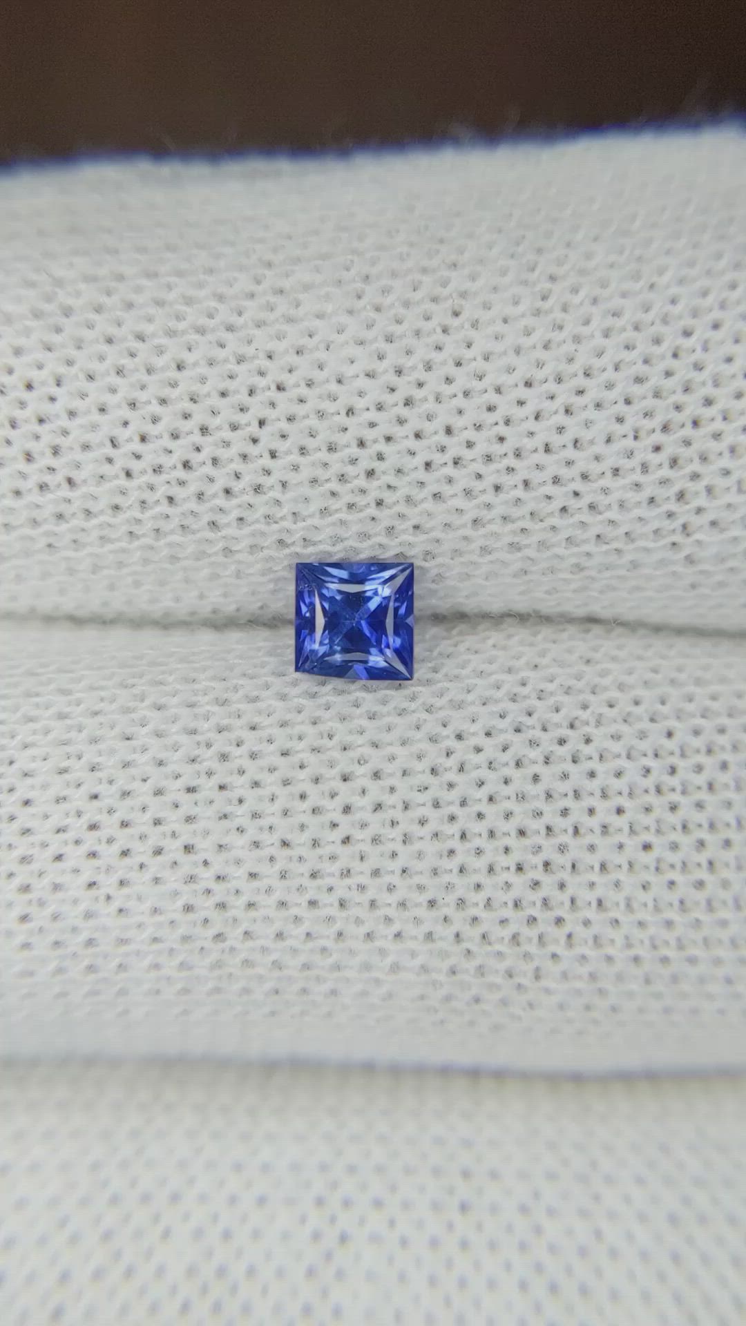 0.54 Ct. Blue Sapphire from Ceylon (Sri Lanka) Size Video