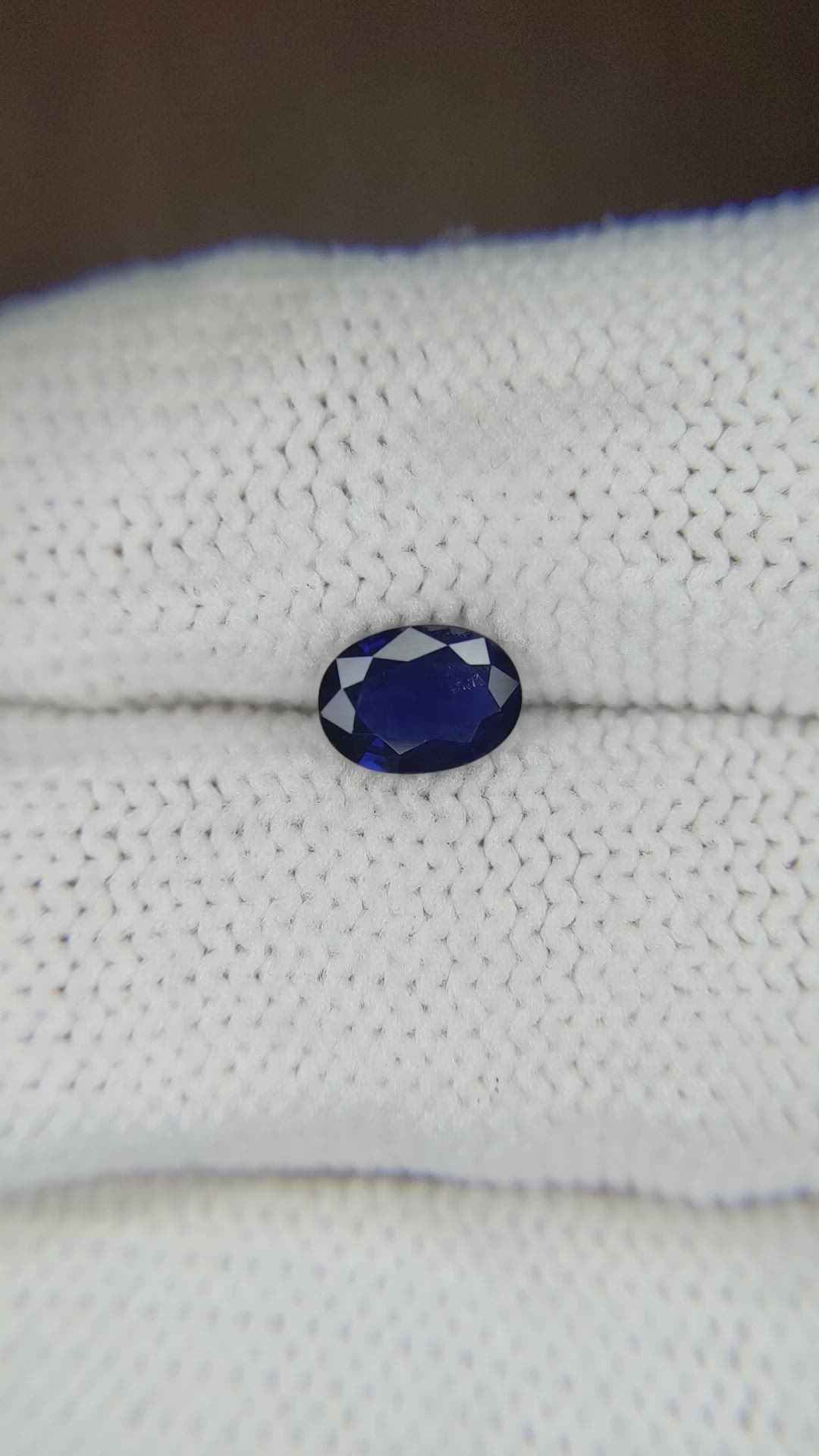 0.83 Ct. Blue Sapphire from Thailand Size Video