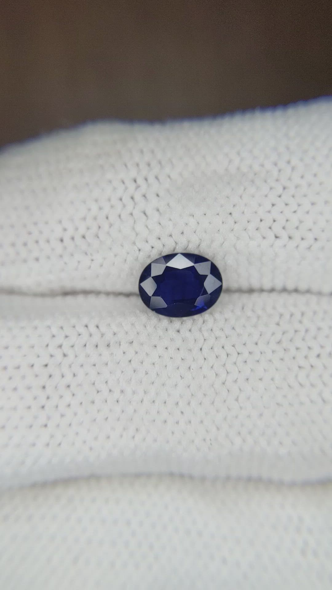 1.30 Ct. Blue Sapphire from Thailand Size Video
