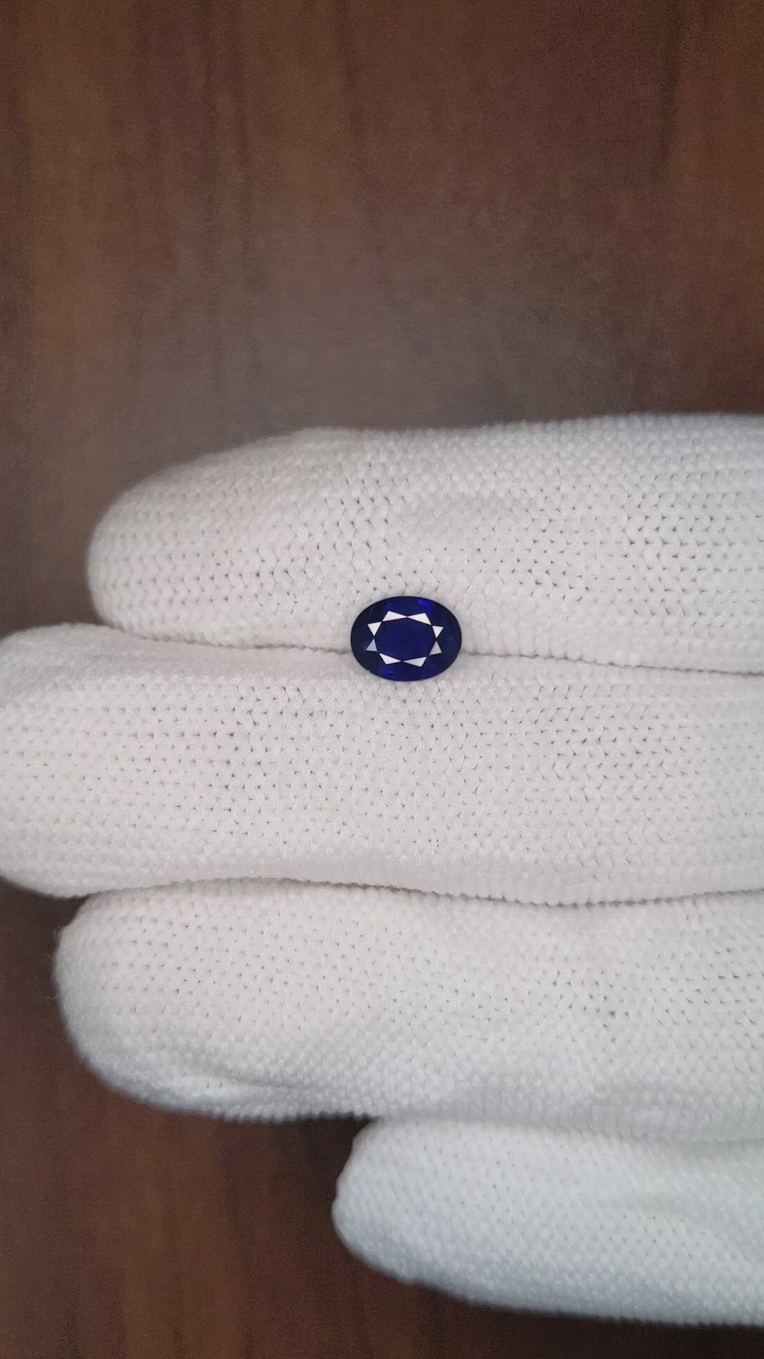 1.30 Ct. Blue Sapphire from Thailand Size Video