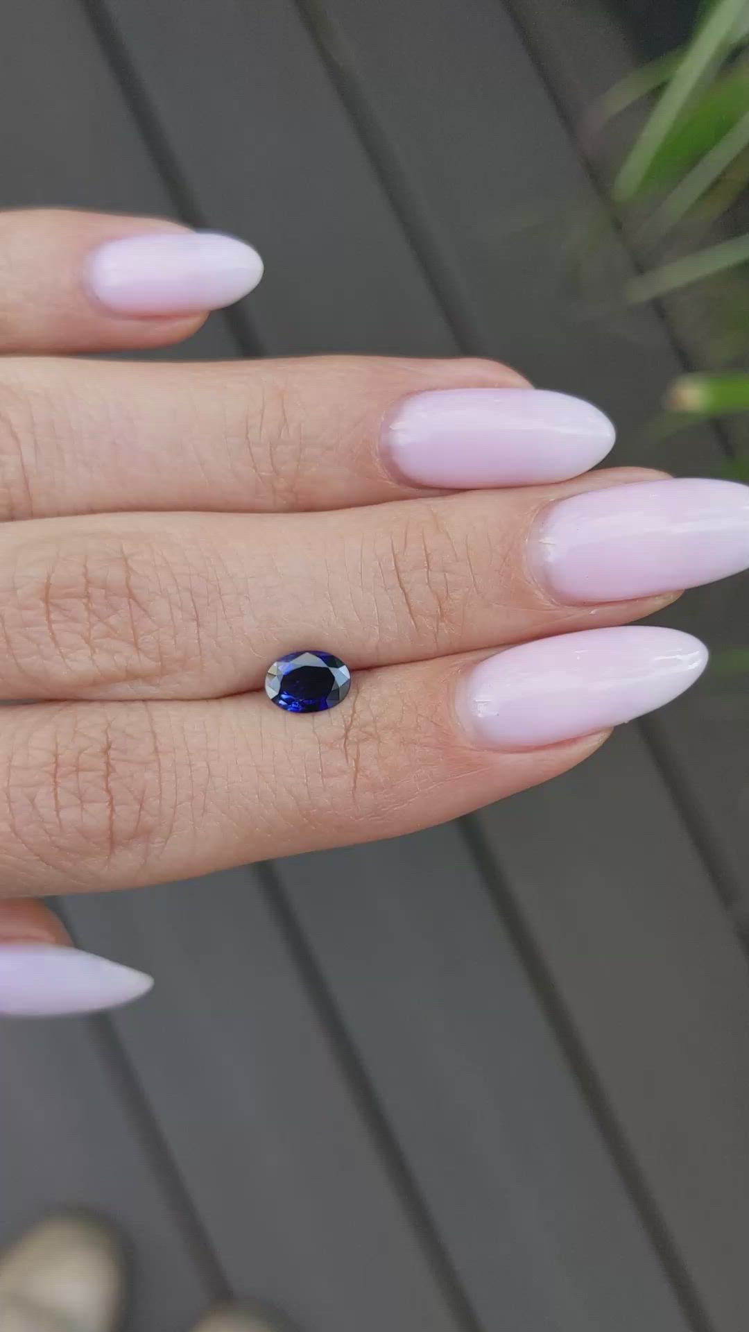 0.80 Ct. Blue Sapphire from Thailand Size Video