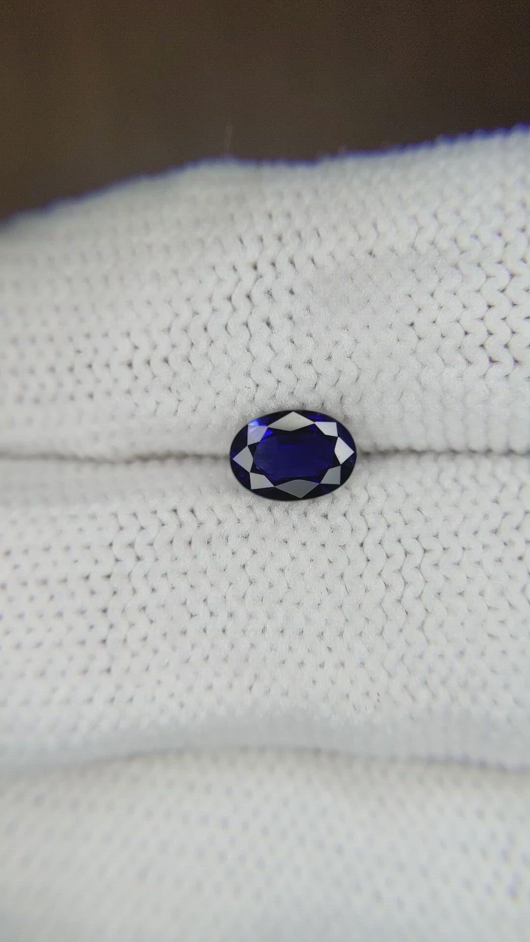 0.80 Ct. Blue Sapphire from Thailand Size Video