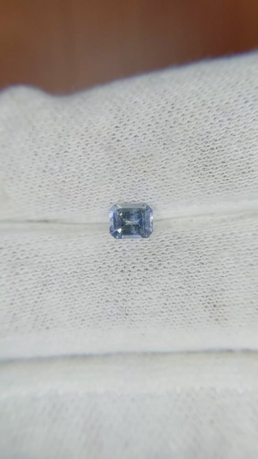 0.56 Ct. Blue Sapphire from Ceylon (Sri Lanka) Size Video