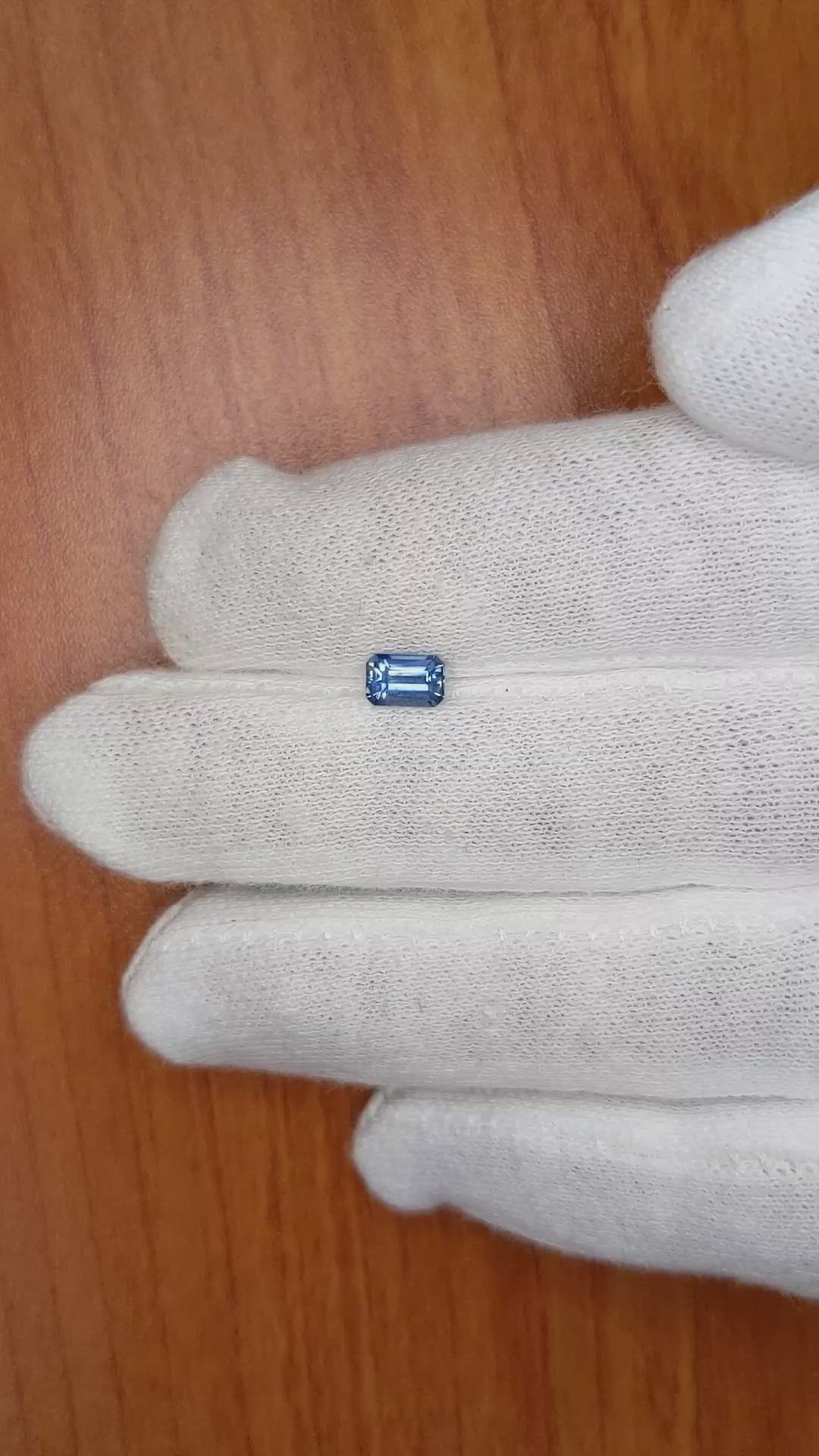 0.63 Ct. Blue Sapphire from Ceylon (Sri Lanka) Size Video