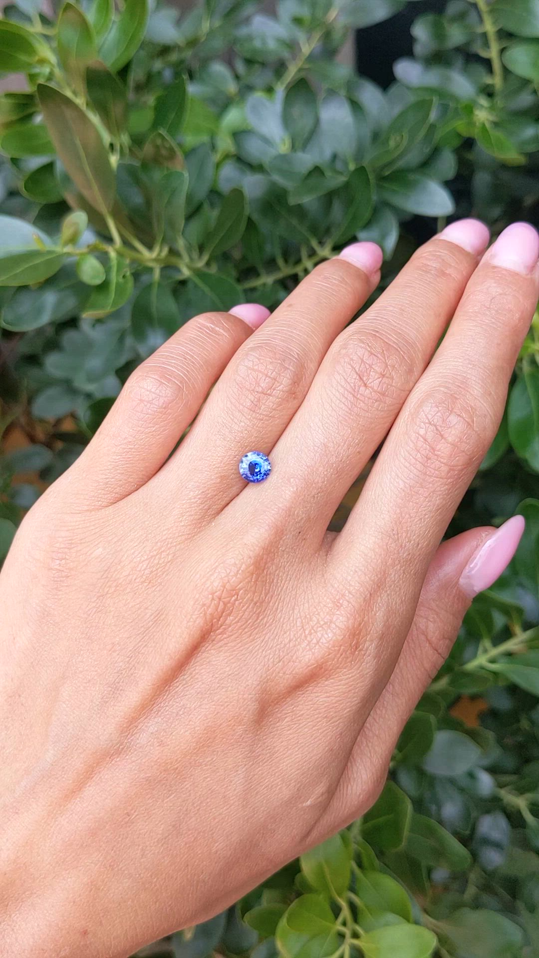 1.09 Ct. Blue Sapphire from Ceylon (Sri Lanka) Size Video