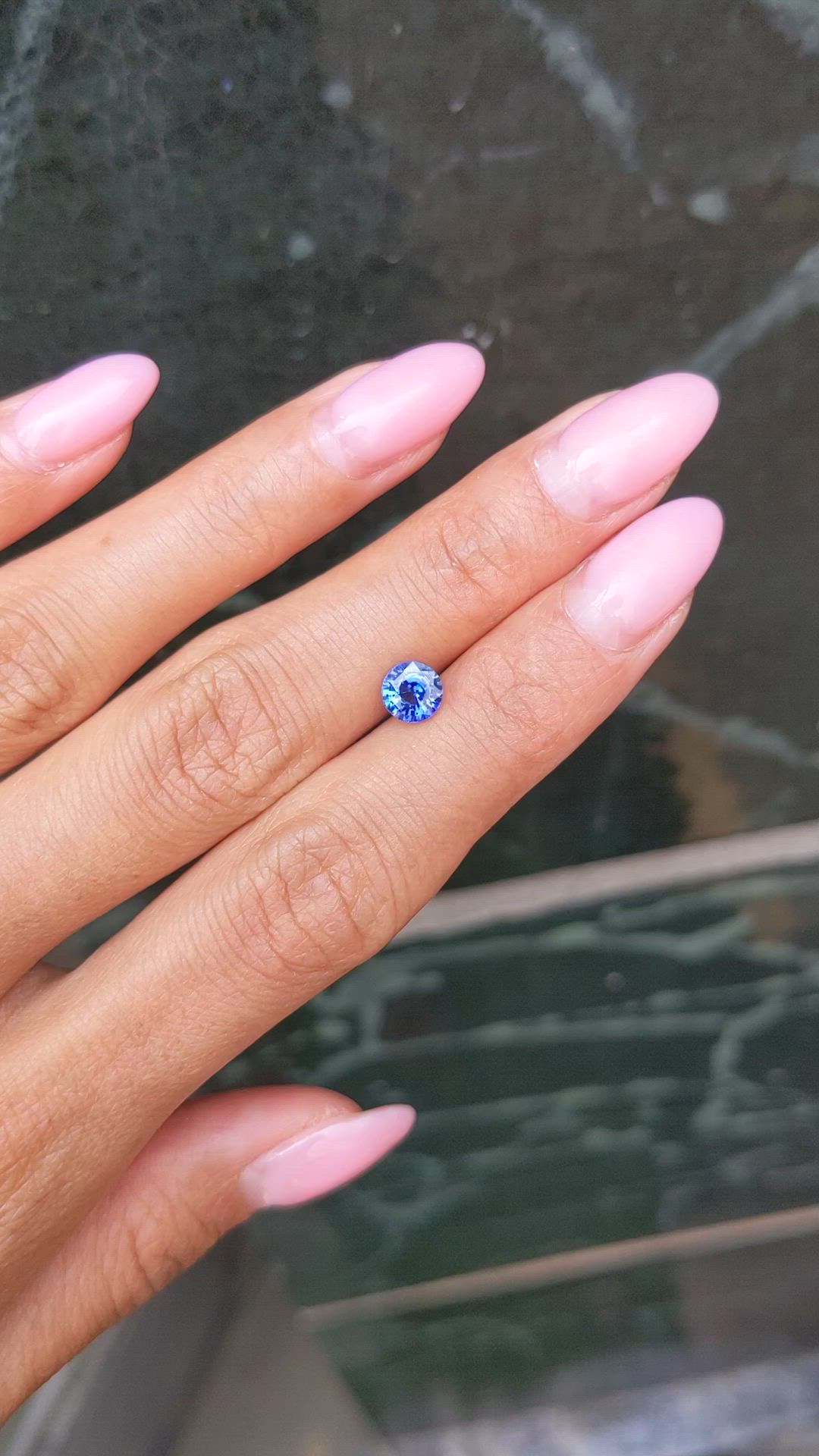 1.09 Ct. Blue Sapphire from Ceylon (Sri Lanka) Size Video