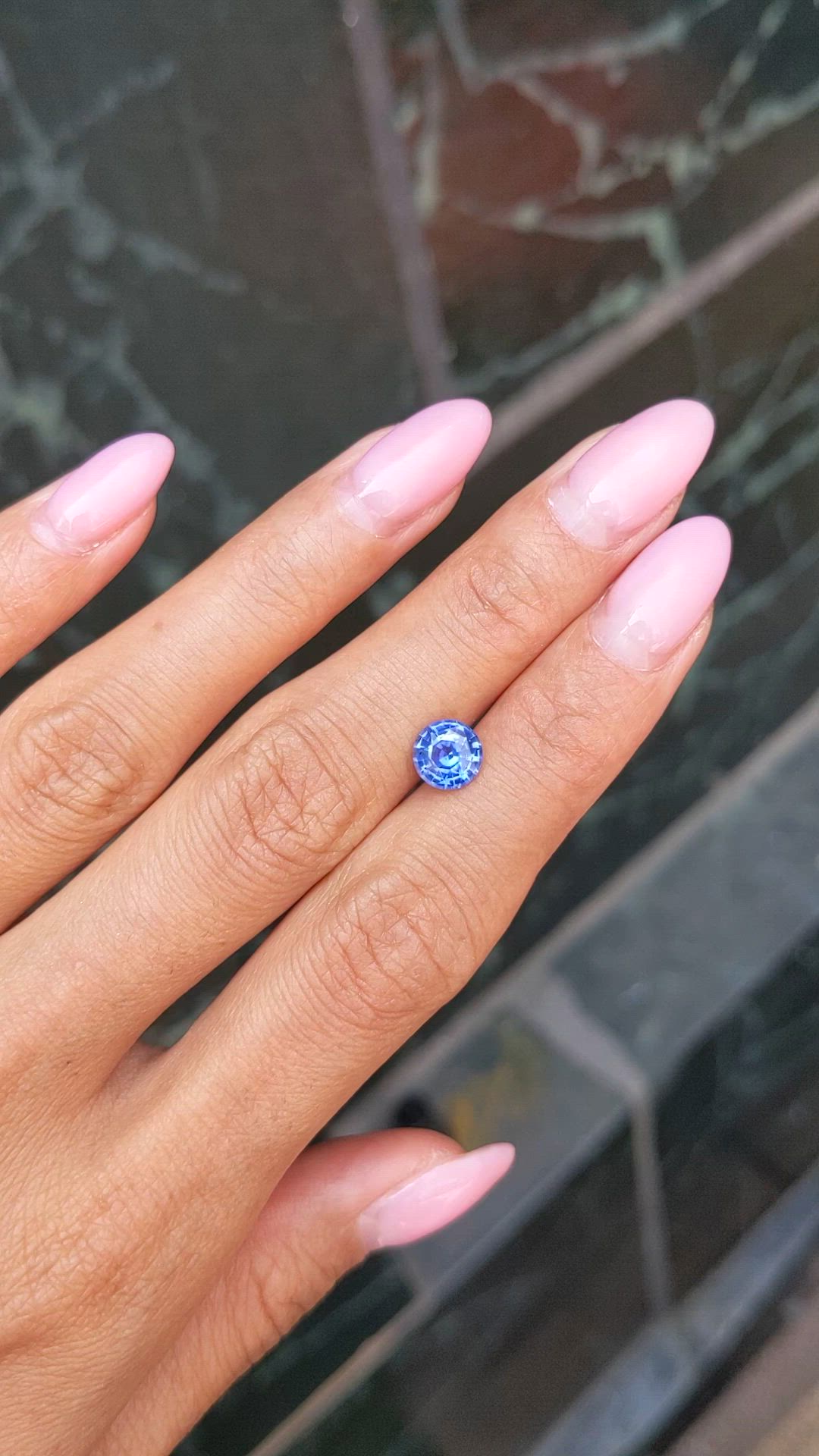 1.53 Ct. Blue Sapphire from Ceylon (Sri Lanka) Size Video