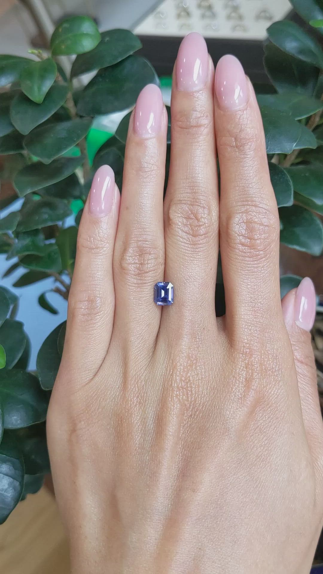 1.59 Ct. Blue Sapphire from Ceylon (Sri Lanka) Size Video
