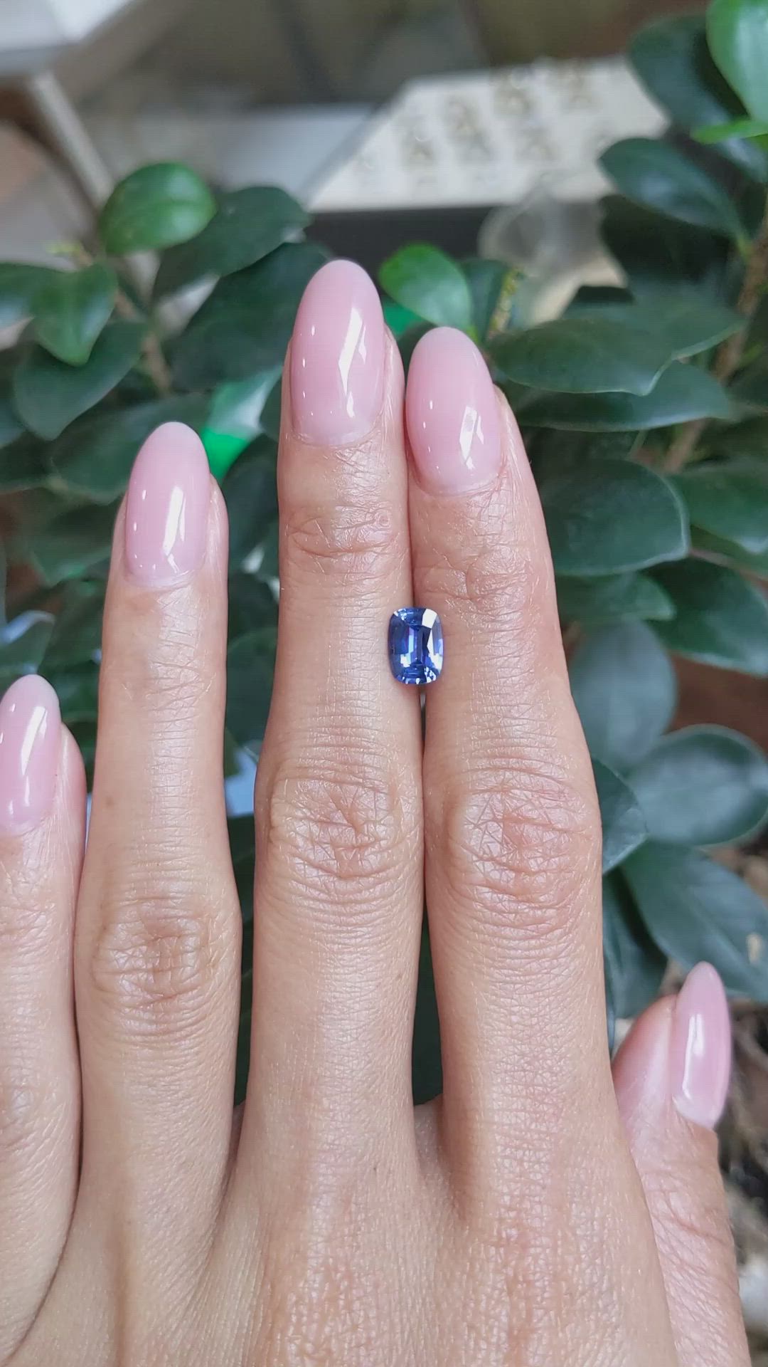 1.17 Ct. Blue Sapphire from Ceylon (Sri Lanka) Size Video