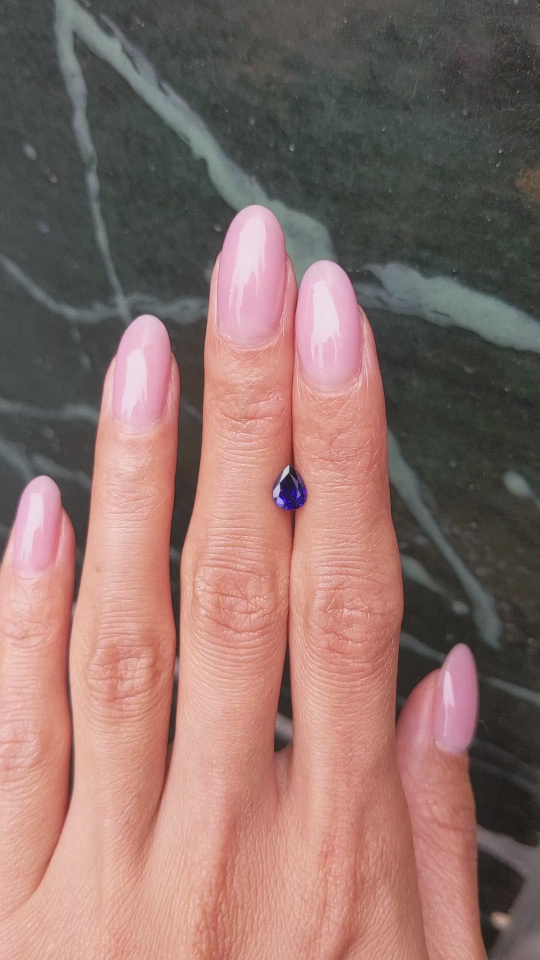 0.86 Ct. Blue Sapphire from Ceylon (Sri Lanka) Size Video