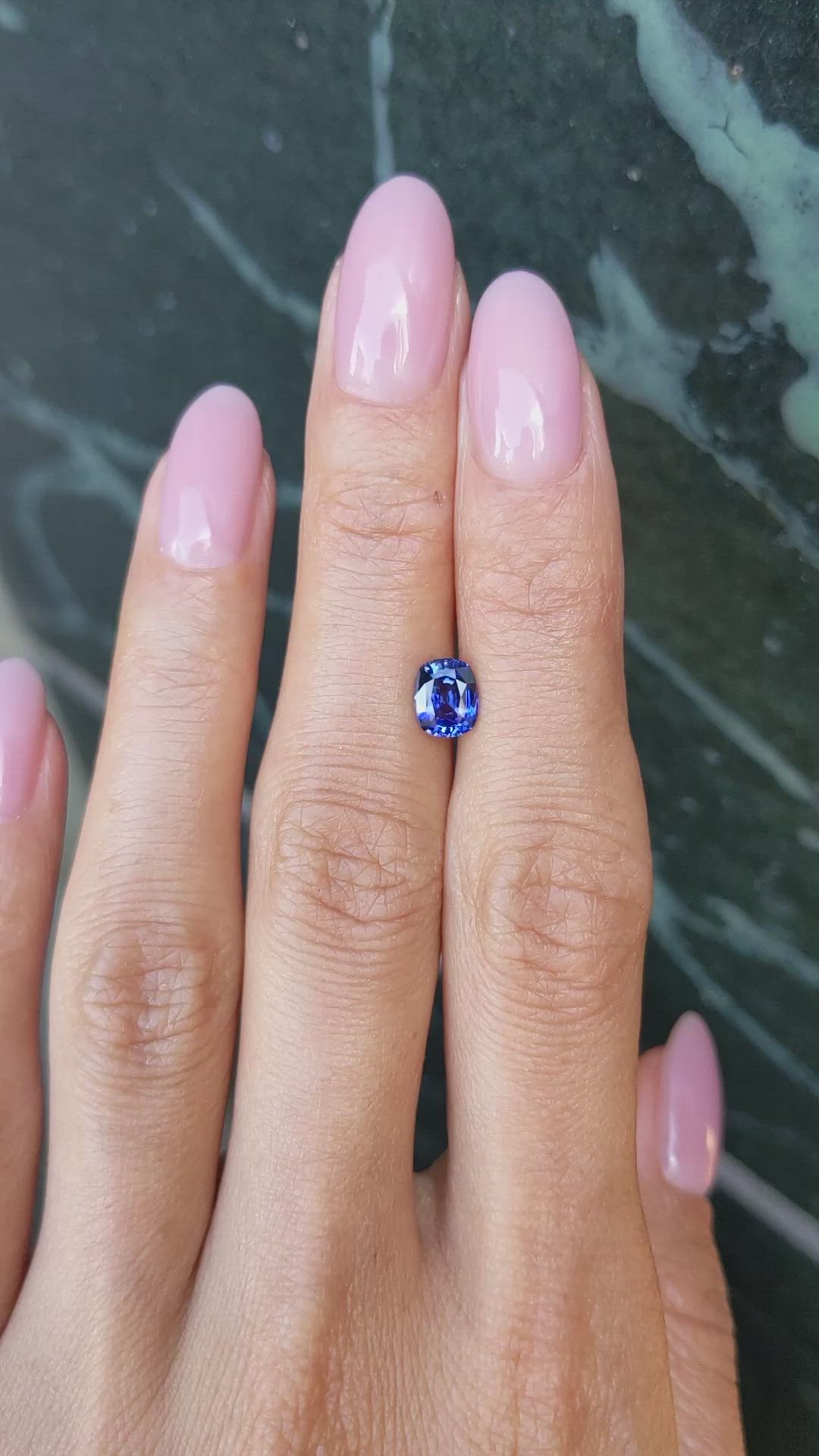 1.04 Ct. Blue Sapphire from Ceylon (Sri Lanka) Size Video