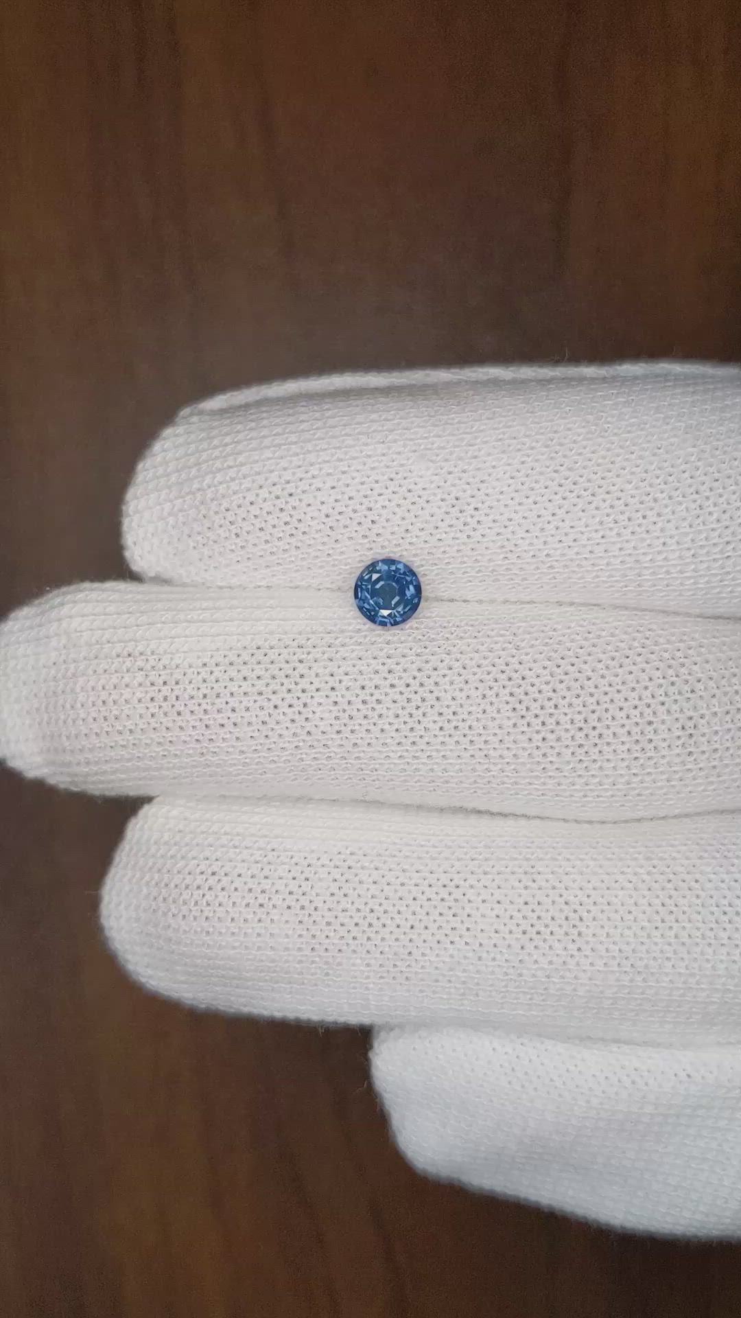 0.63 Ct. Blue Sapphire from Thailand Size Video