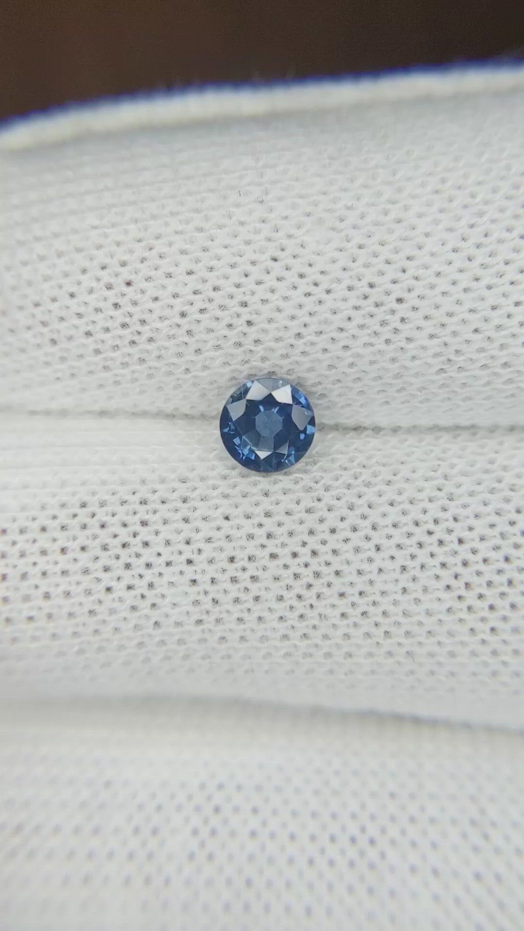 0.63 Ct. Blue Sapphire from Thailand Size Video