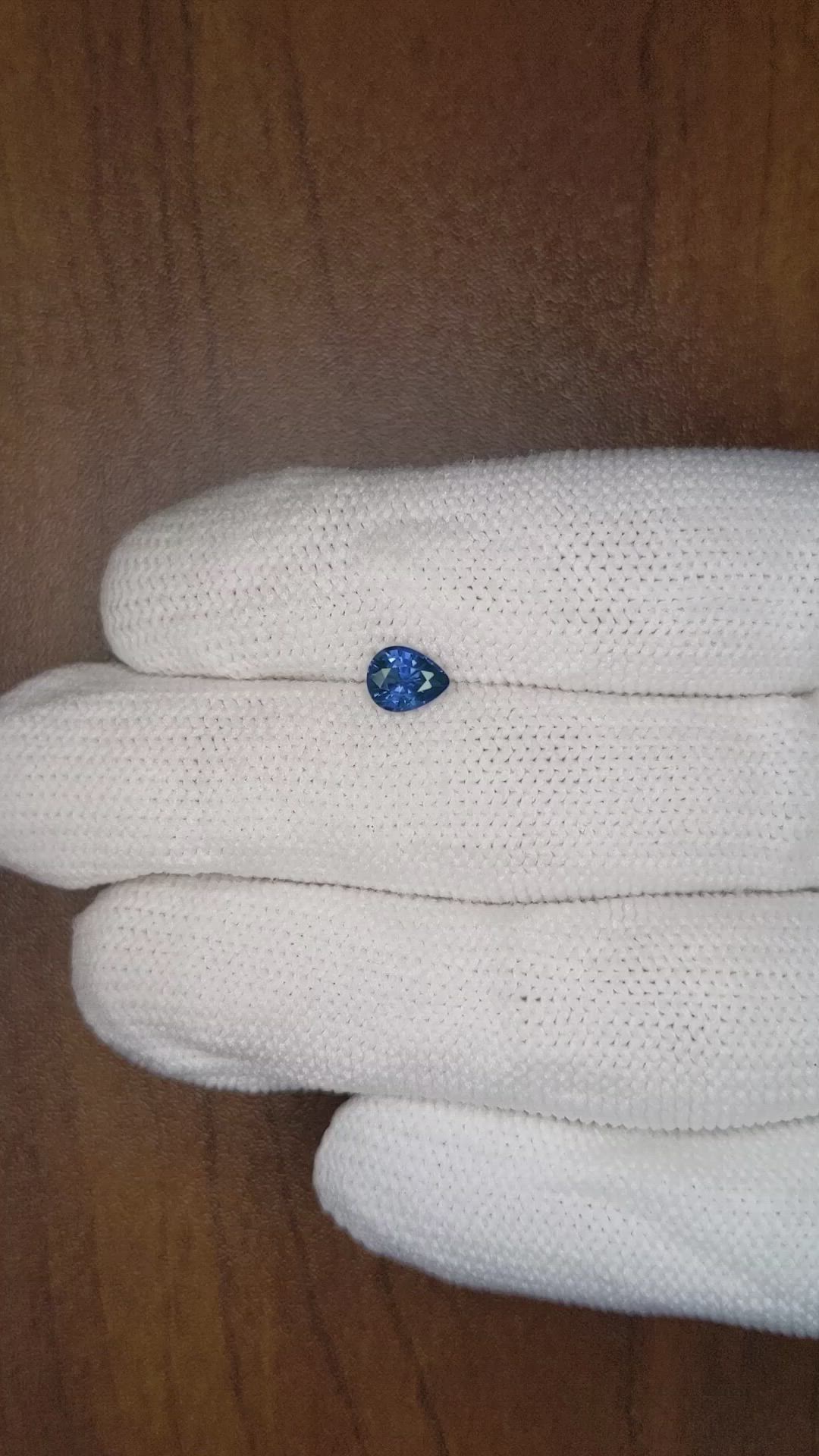 0.85 Ct. Blue Sapphire from Thailand Size Video