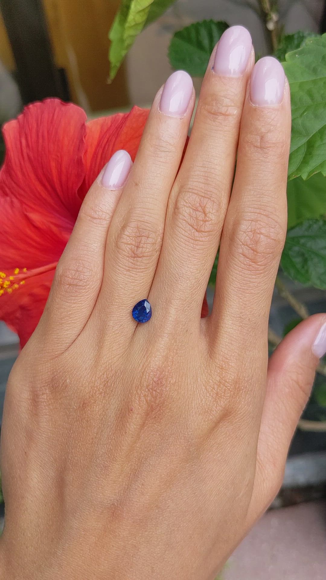 1.33 Ct. Blue Sapphire from Nigeria Size Video