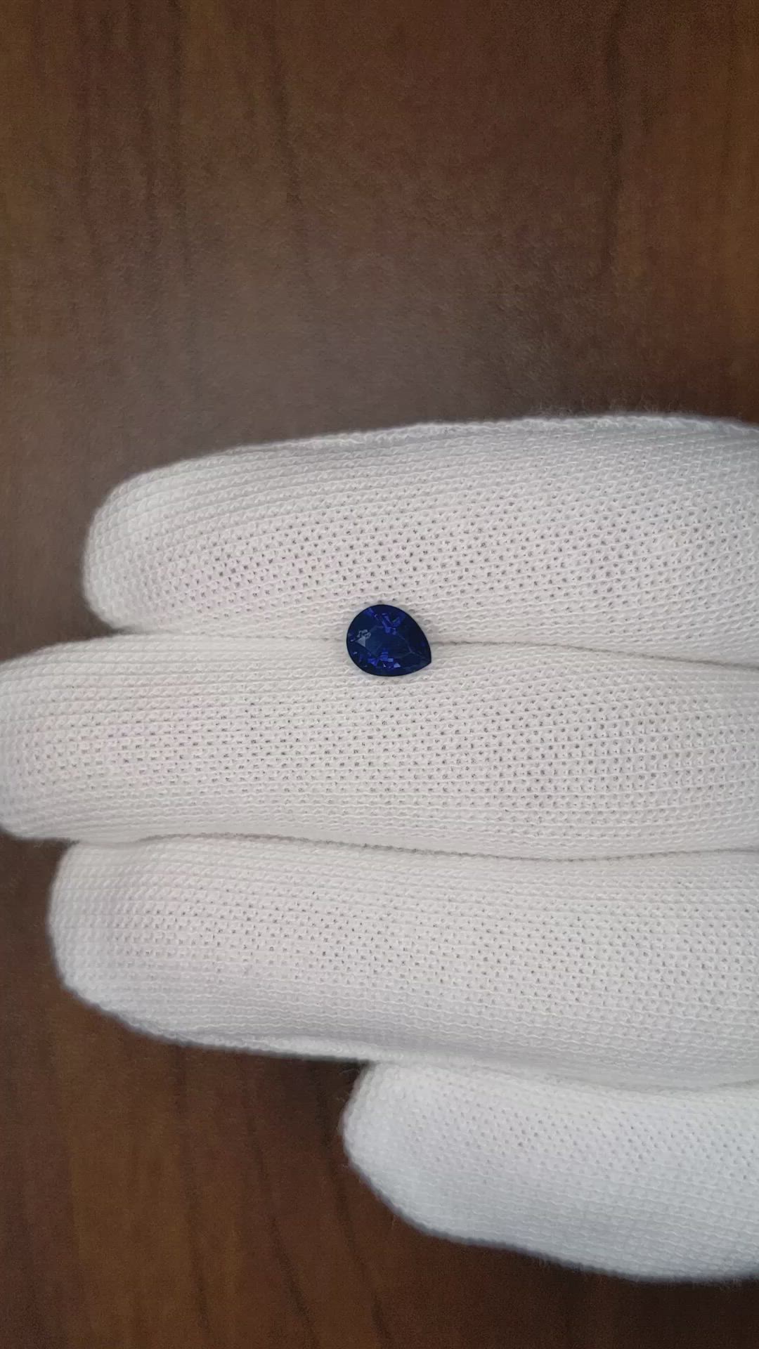 1.33 Ct. Blue Sapphire from Nigeria Size Video