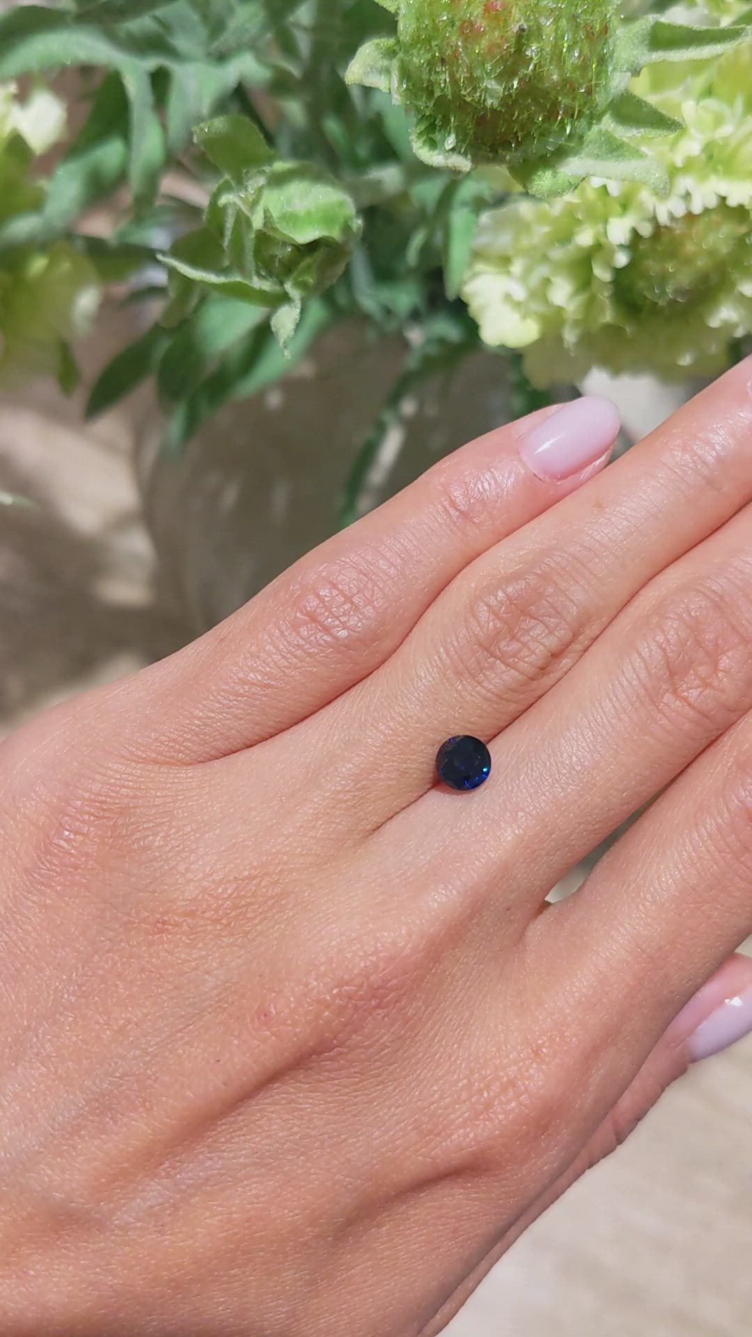 1.05 Ct. Blue Sapphire from Nigeria Size Video