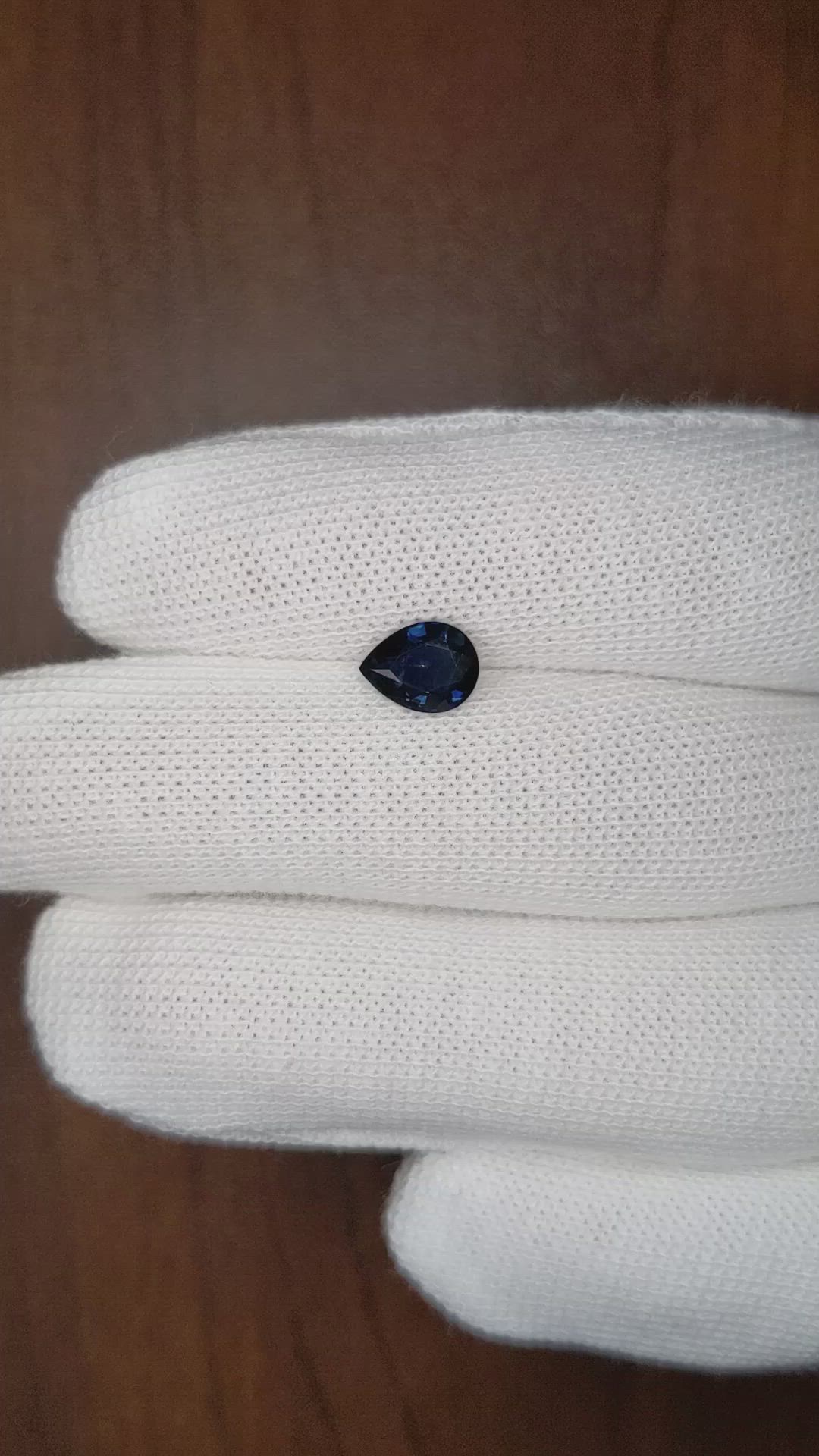1.34 Ct. Blue Sapphire from Nigeria Size Video