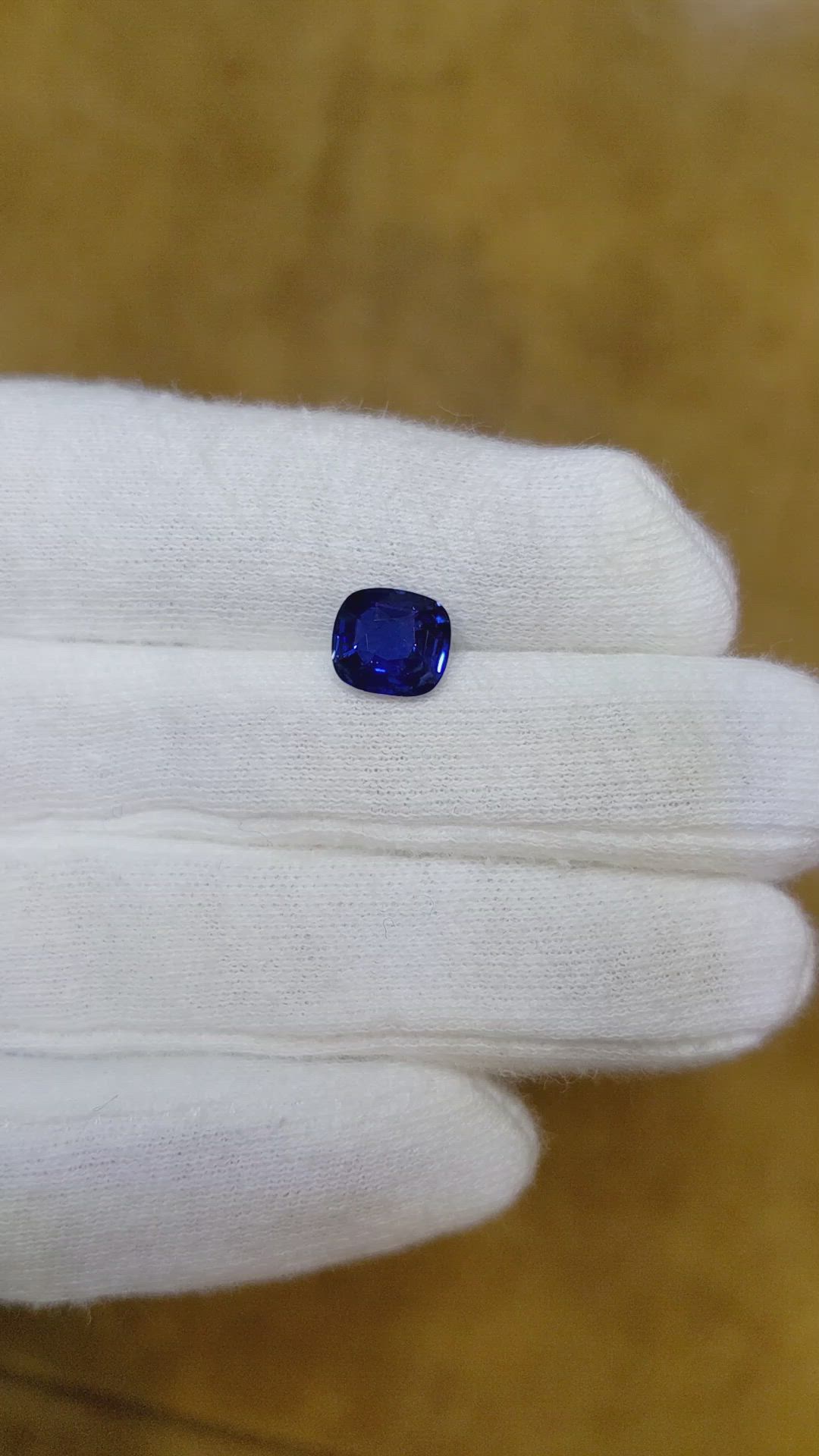 2.08 Ct. Blue Sapphire from Ceylon (Sri Lanka) Size Video