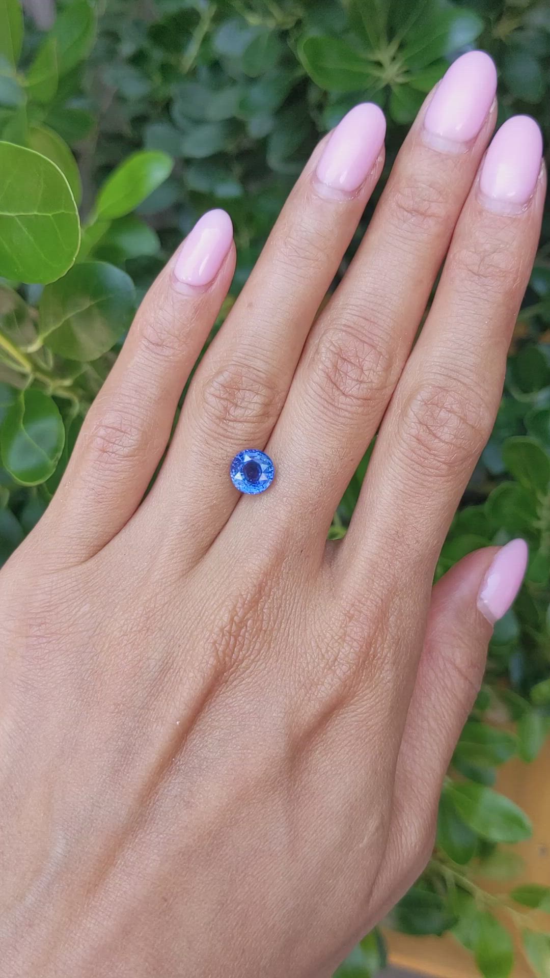 2.62 Ct. Blue Sapphire from Ceylon (Sri Lanka) Size Video
