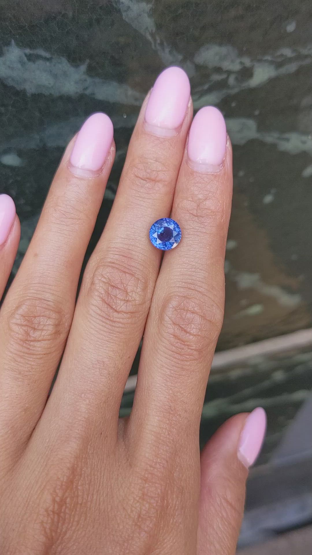 2.62 Ct. Blue Sapphire from Ceylon (Sri Lanka) Size Video