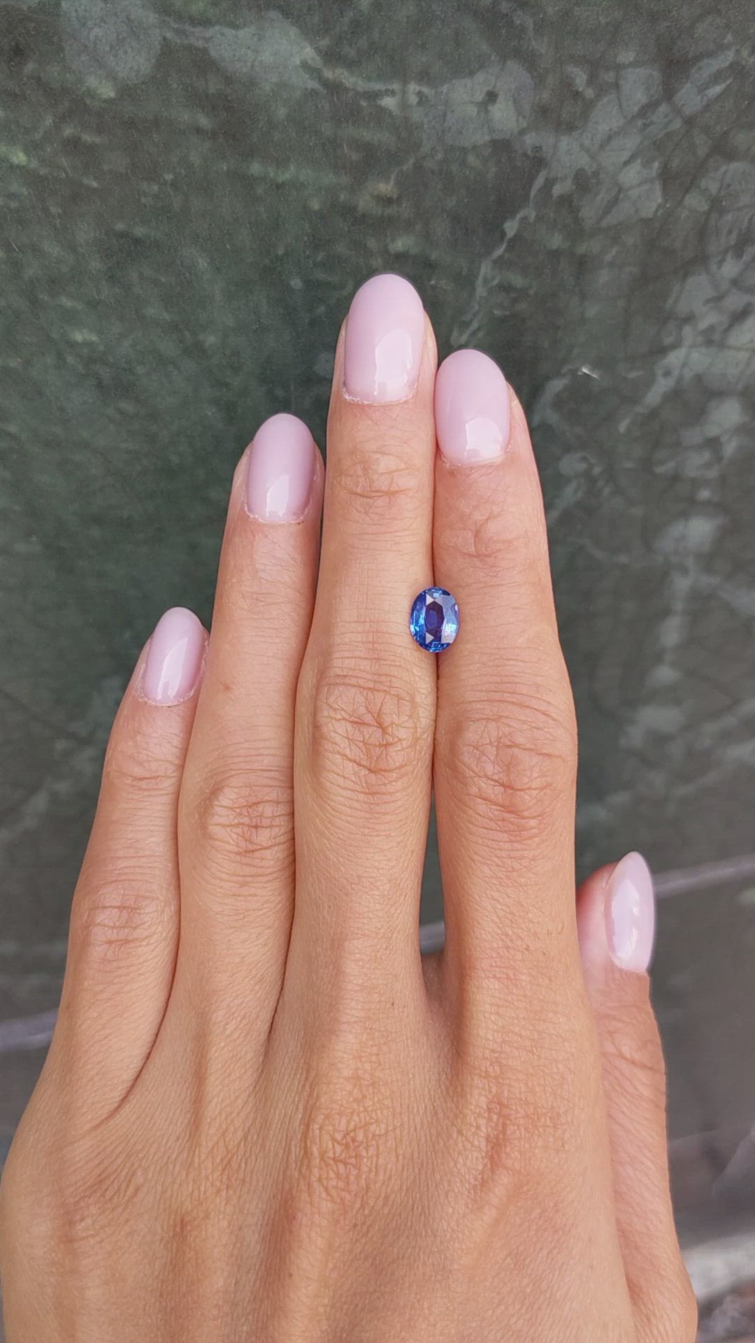 1.22 Ct. Blue Sapphire from Ceylon (Sri Lanka) Size Video