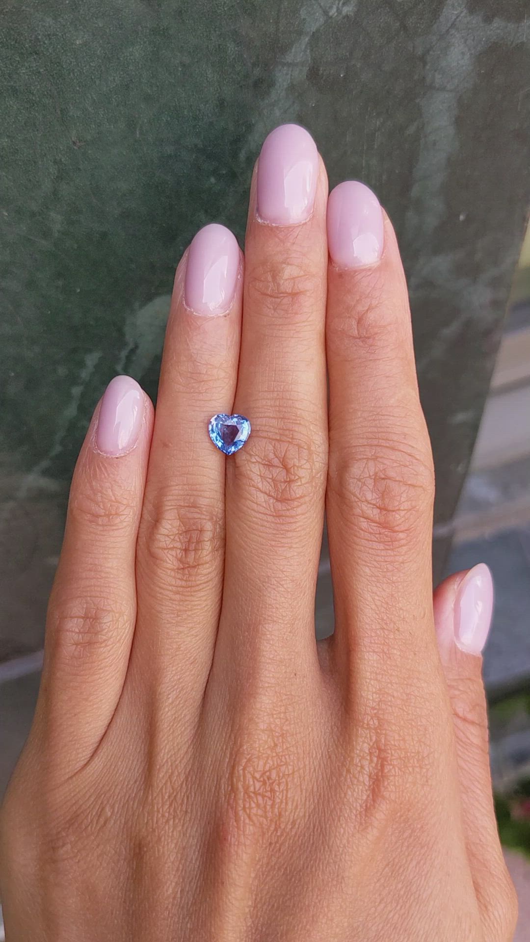 1.22 Ct. Blue Sapphire from Ceylon (Sri Lanka) Size Video