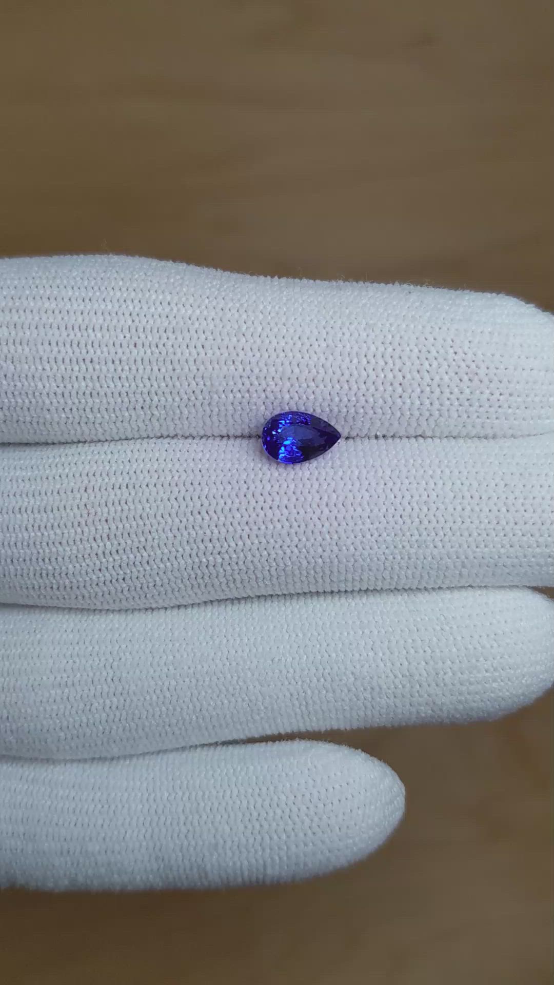 1.19 Ct. Blue Sapphire from Ceylon (Sri Lanka) Size Video