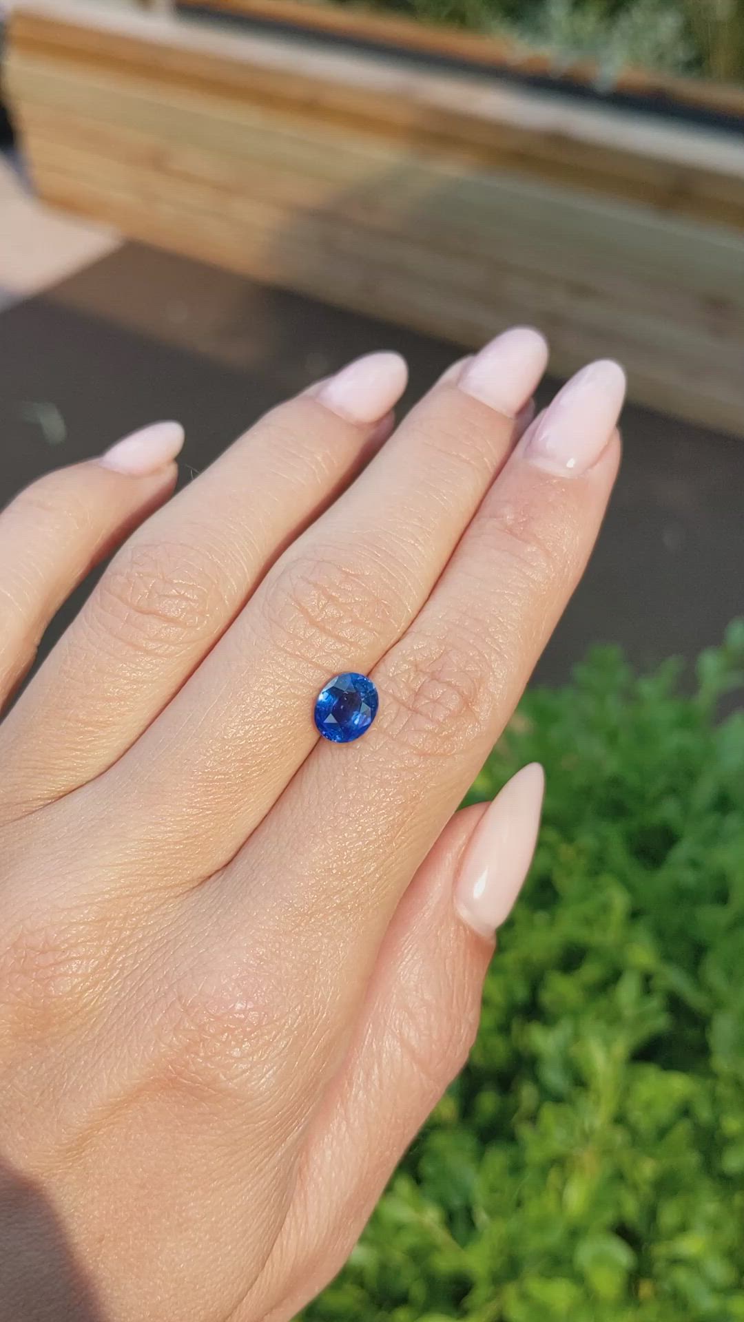 1.99 Ct. Blue Sapphire from Ceylon (Sri Lanka) Size Video