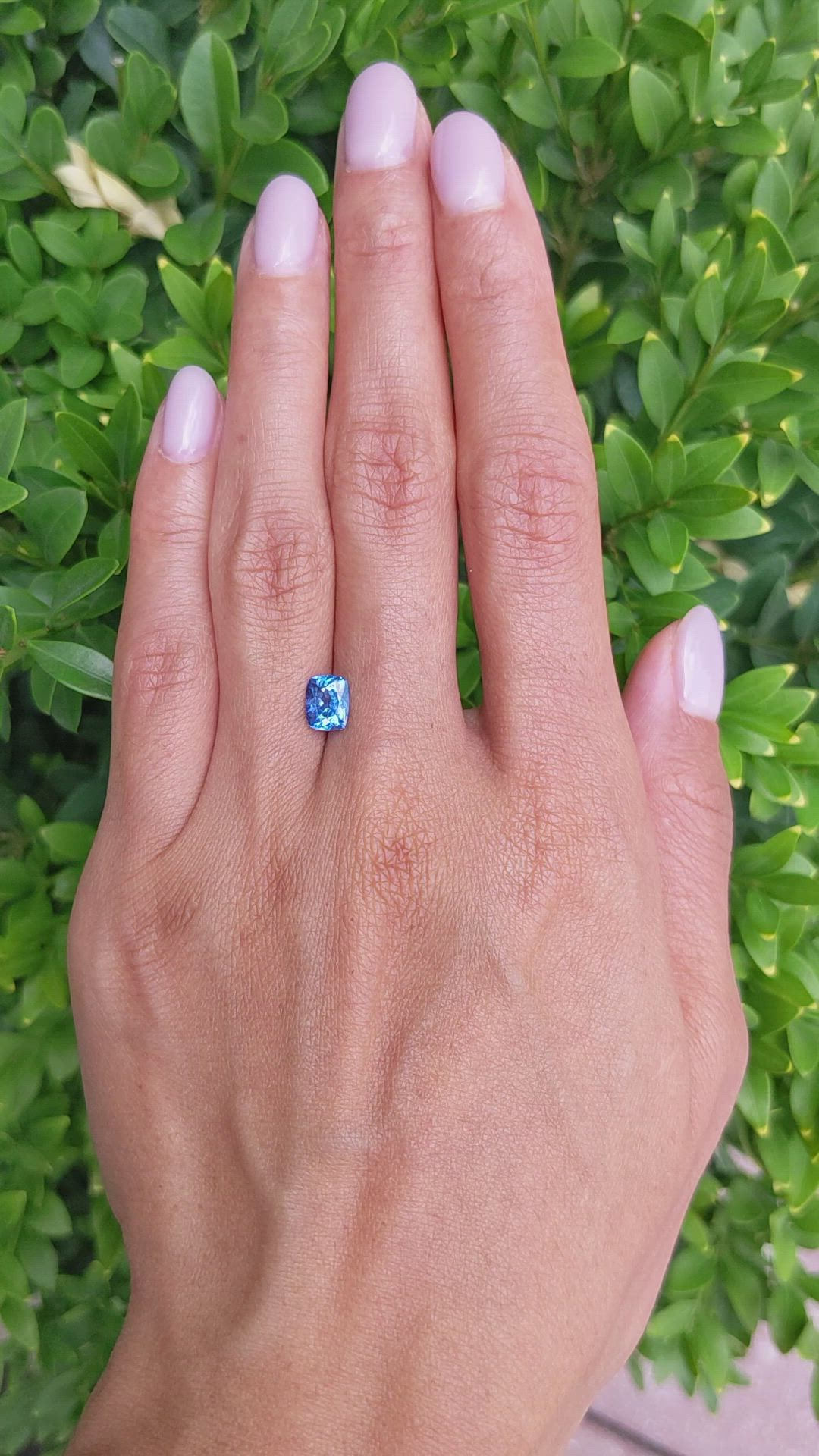 1.35 Ct. Blue Sapphire from Ceylon (Sri Lanka) Size Video