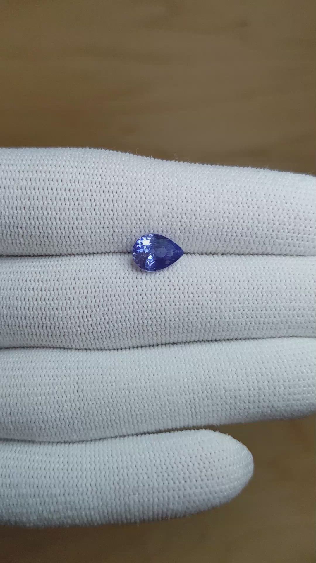1.67 Ct. Blue Sapphire from Ceylon (Sri Lanka) Size Video