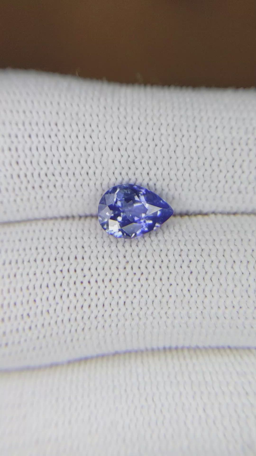 1.67 Ct. Blue Sapphire from Ceylon (Sri Lanka) Size Video