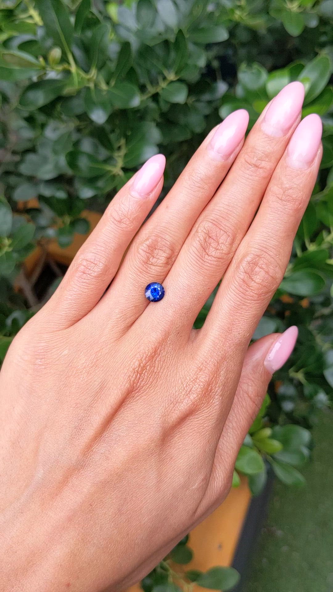 1.37 Ct. Blue Sapphire from Ceylon (Sri Lanka) Size Video