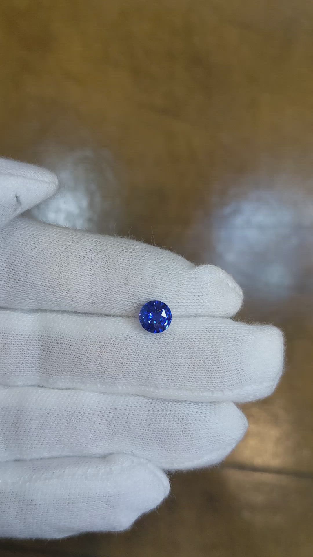 1.52 Ct. Blue Sapphire from Ceylon (Sri Lanka) Size Video