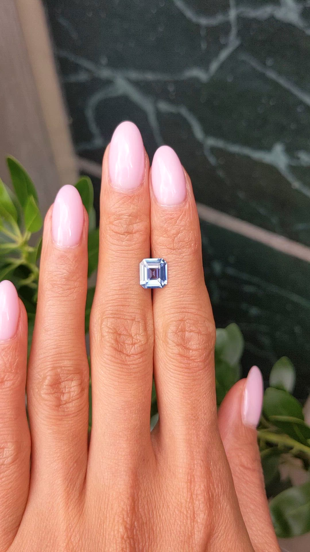 2.06 Ct. Blue Sapphire from Ceylon (Sri Lanka) Size Video