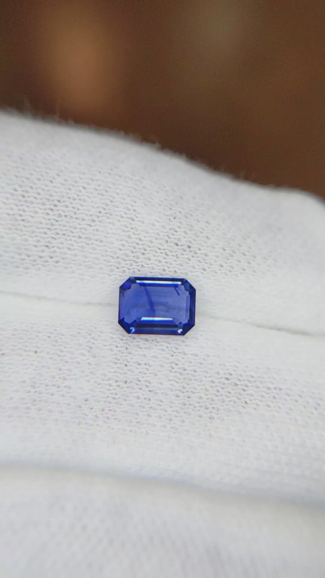 1.08 Ct. Blue Sapphire from Ceylon (Sri Lanka) Size Video