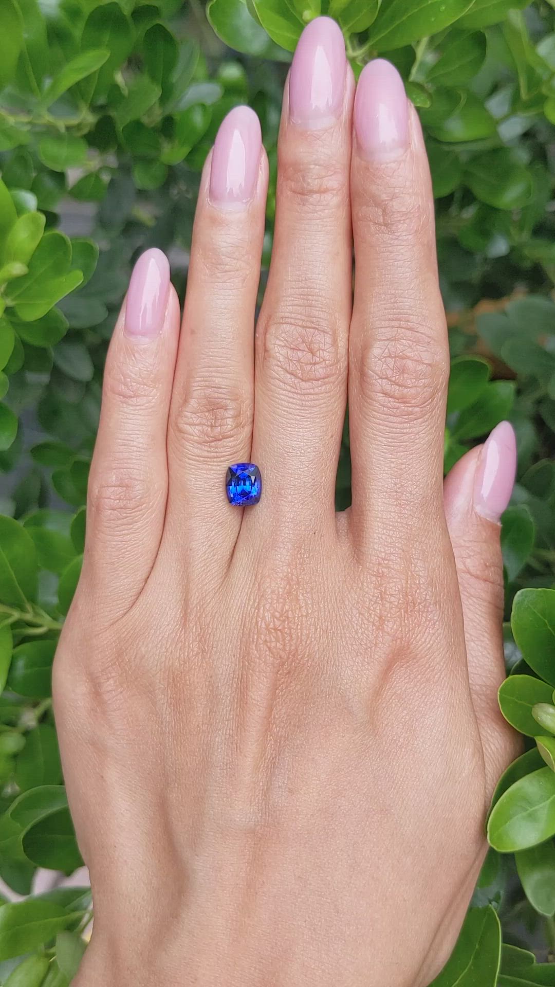 1.95 Ct. Blue Sapphire from Ceylon (Sri Lanka) Size Video