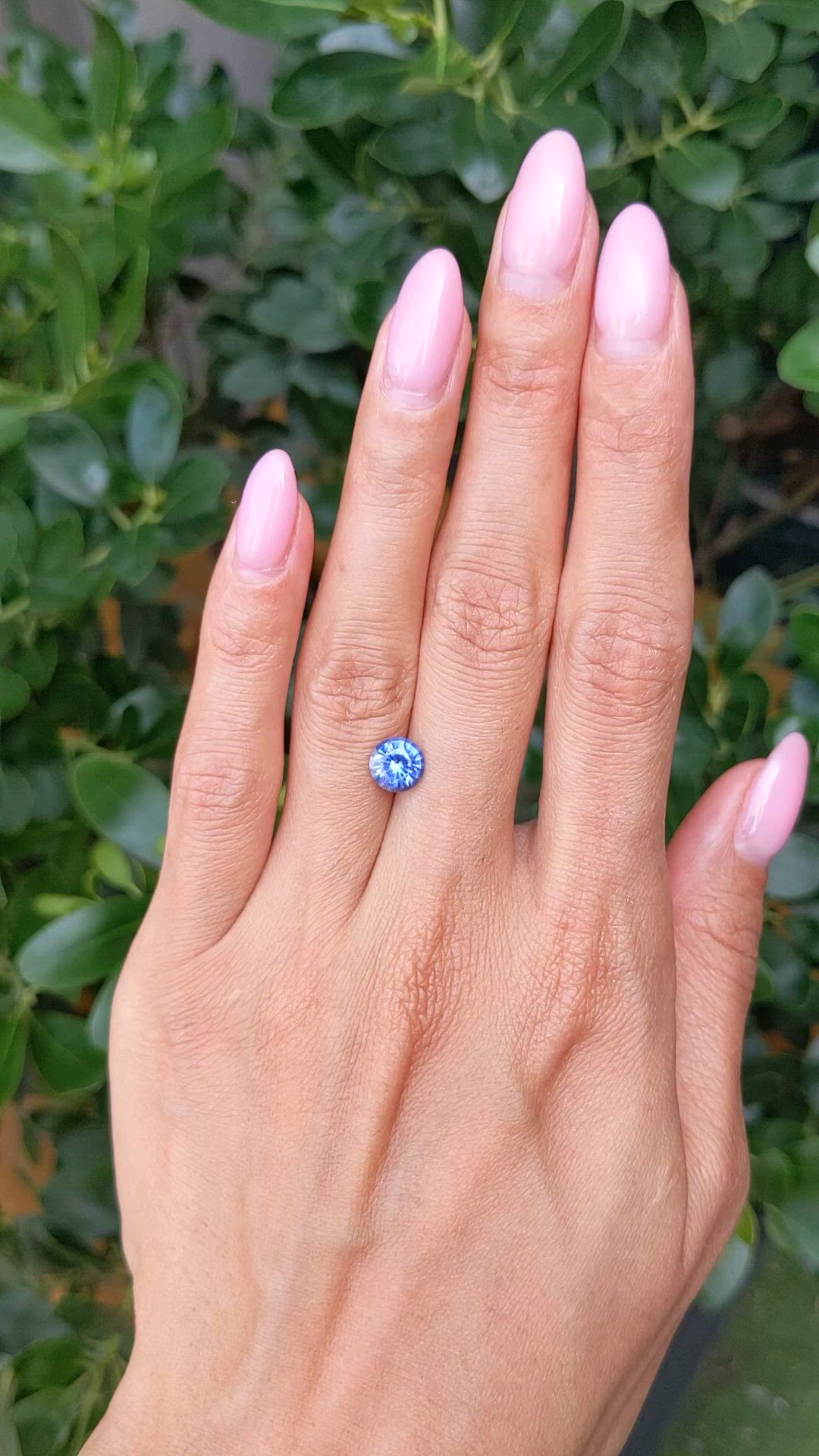 1.60 Ct. Blue Sapphire from Ceylon (Sri Lanka) Size Video