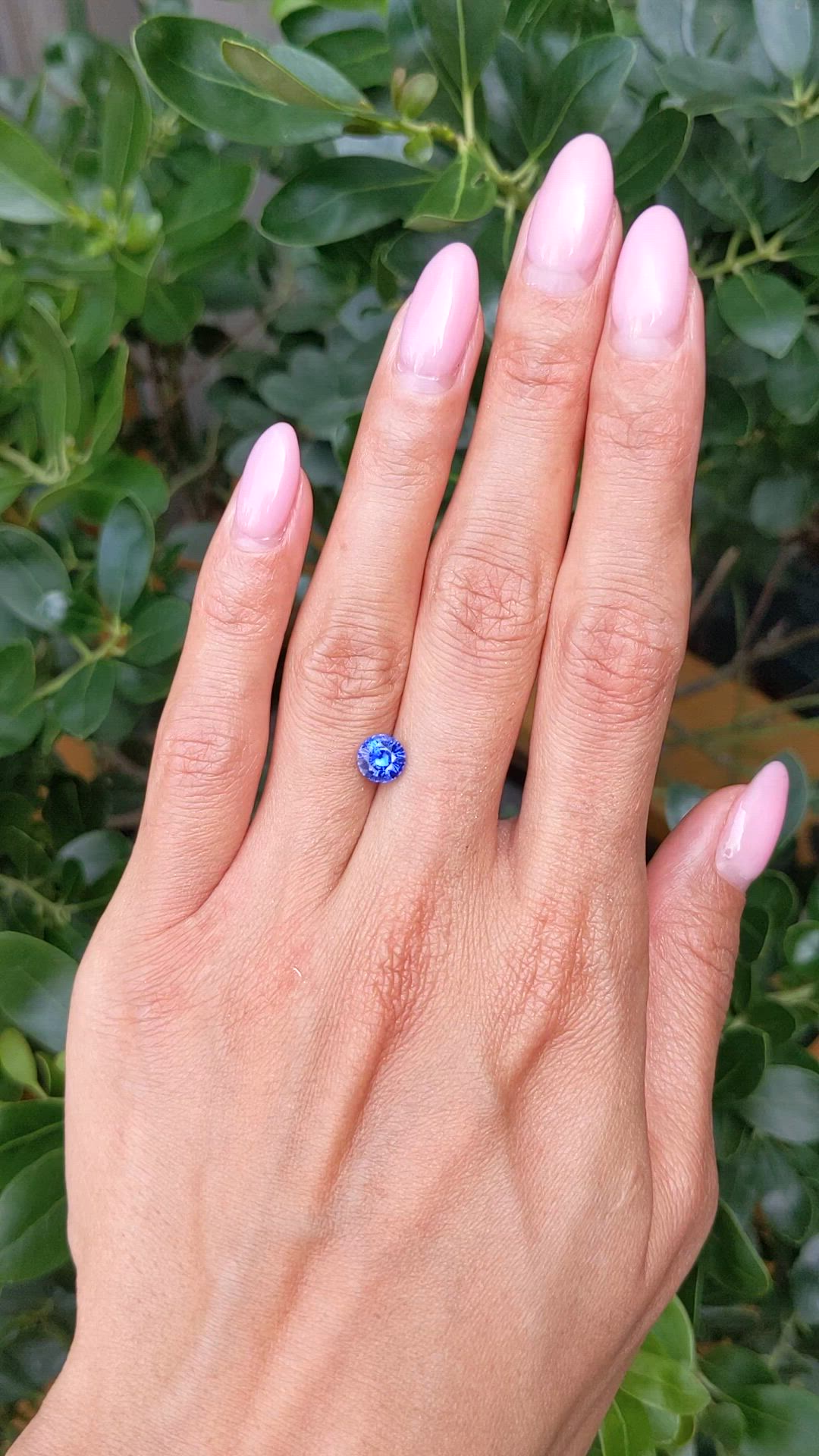 1.28 Ct. Blue Sapphire from Ceylon (Sri Lanka) Size Video