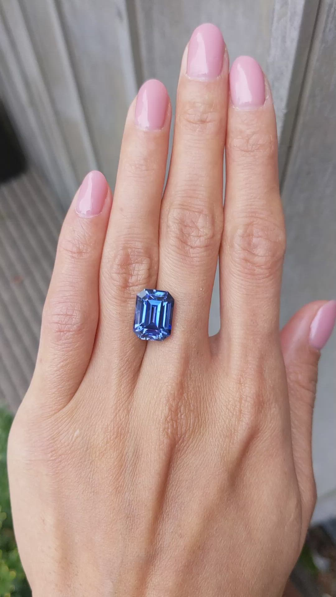 9.01 Ct. Blue Sapphire from Ceylon (Sri Lanka) Size Video