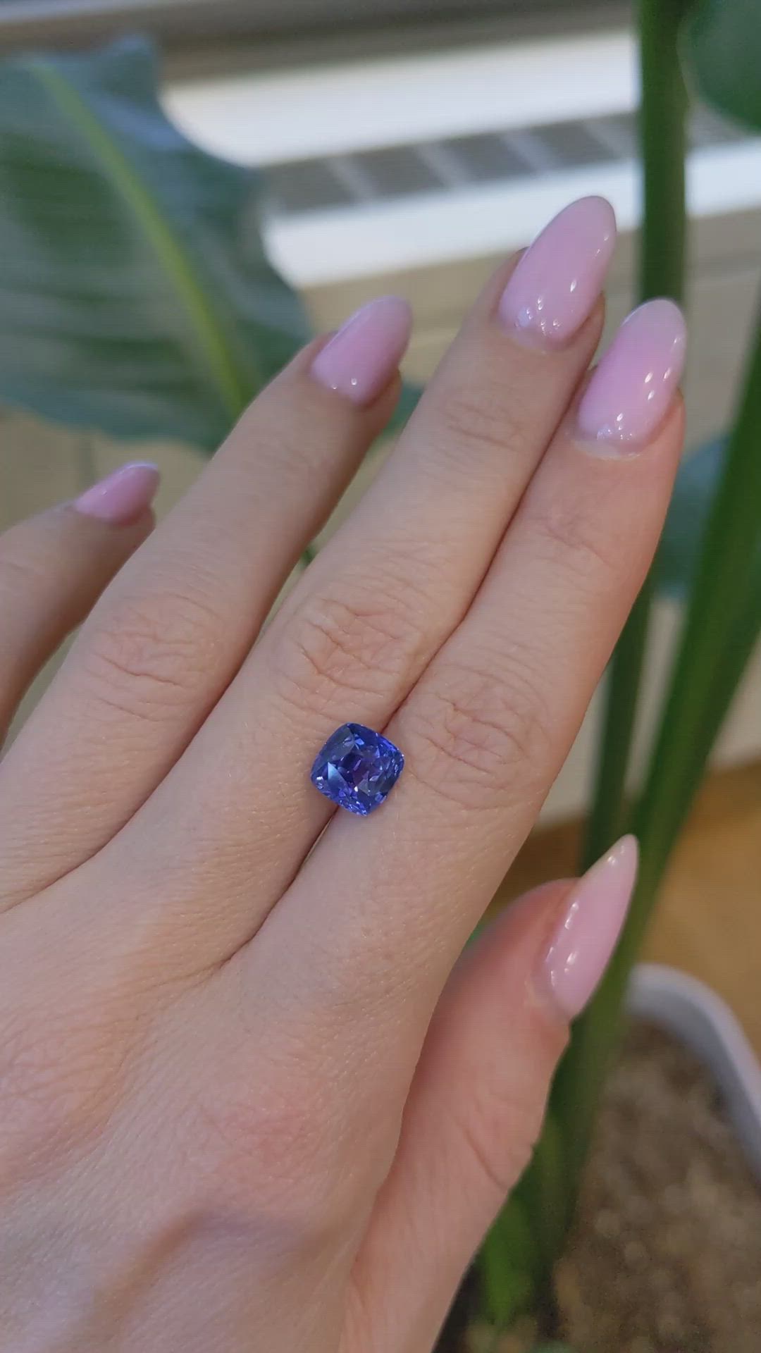 3.05 Ct. Blue Sapphire from Ceylon (Sri Lanka) Size Video