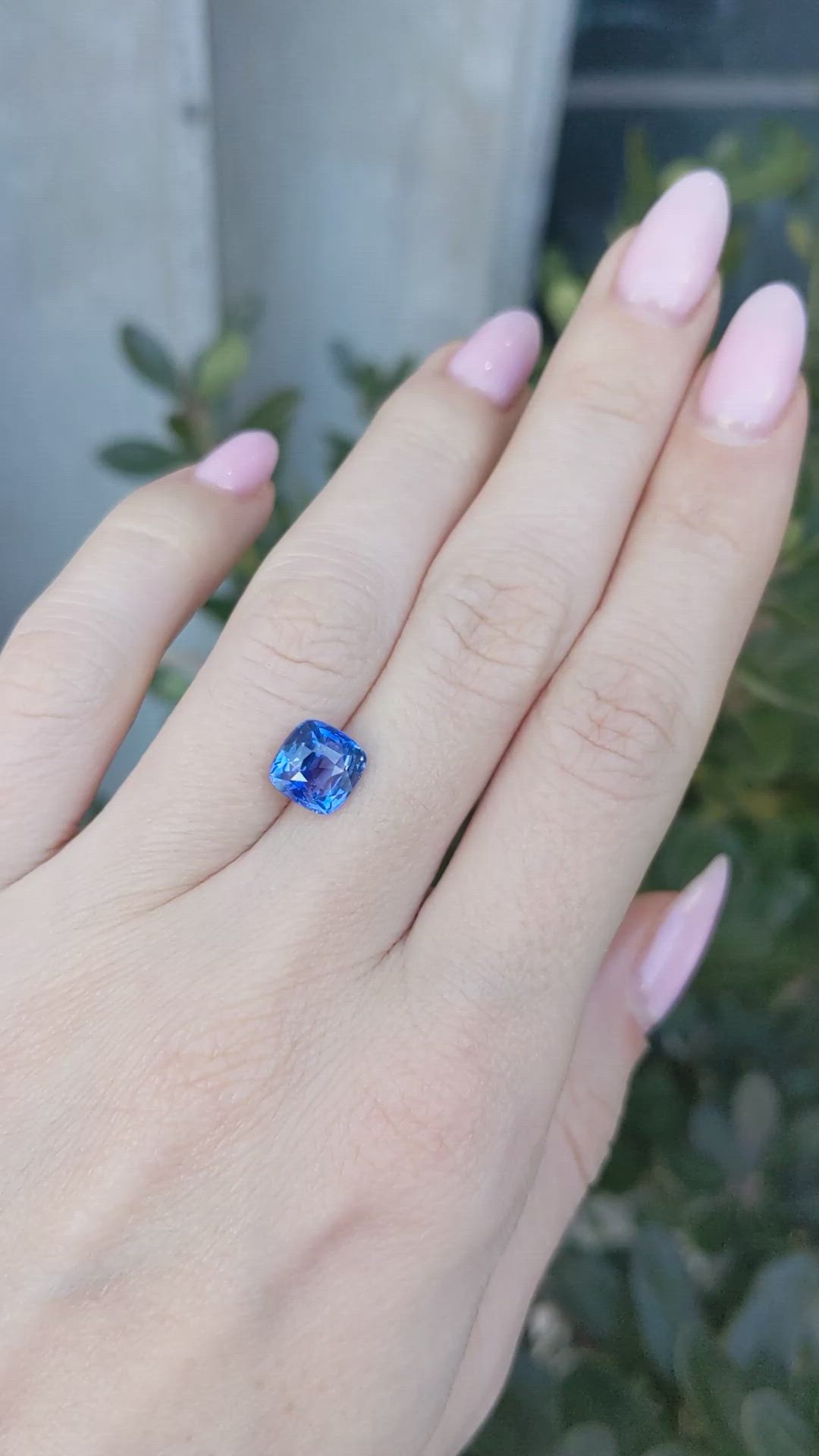 3.05 Ct. Blue Sapphire from Ceylon (Sri Lanka) Size Video