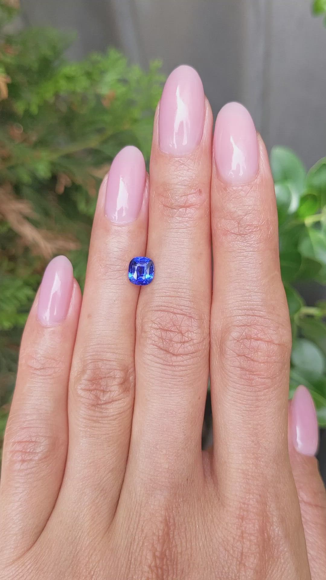 1.22 Ct. Blue Sapphire from Ceylon (Sri Lanka) Size Video