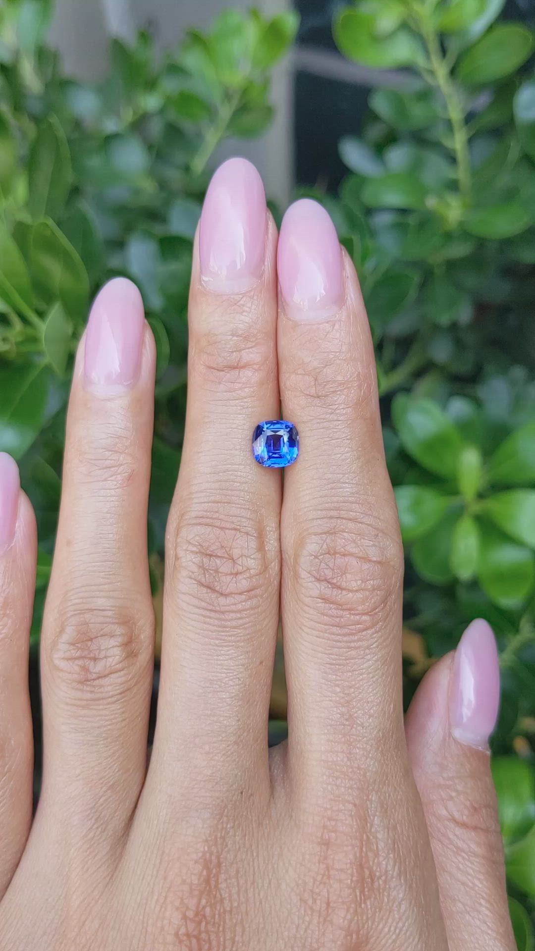 1.58 Ct. Blue Sapphire from Ceylon (Sri Lanka) Size Video