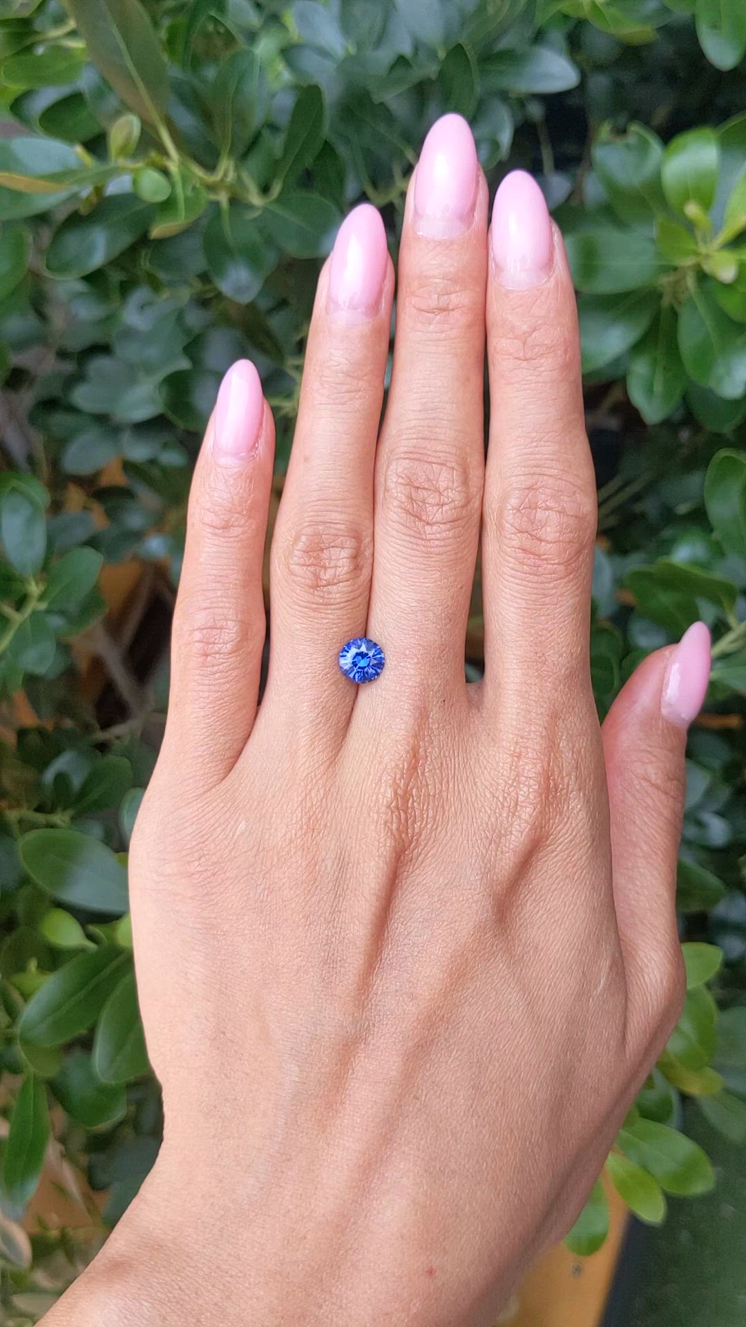 1.62 Ct. Blue Sapphire from Ceylon (Sri Lanka) Size Video