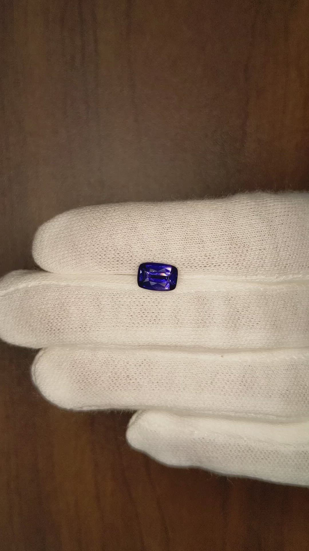 1.79 Ct. Color Change Sapphire from Ceylon (Sri Lanka) Size Video